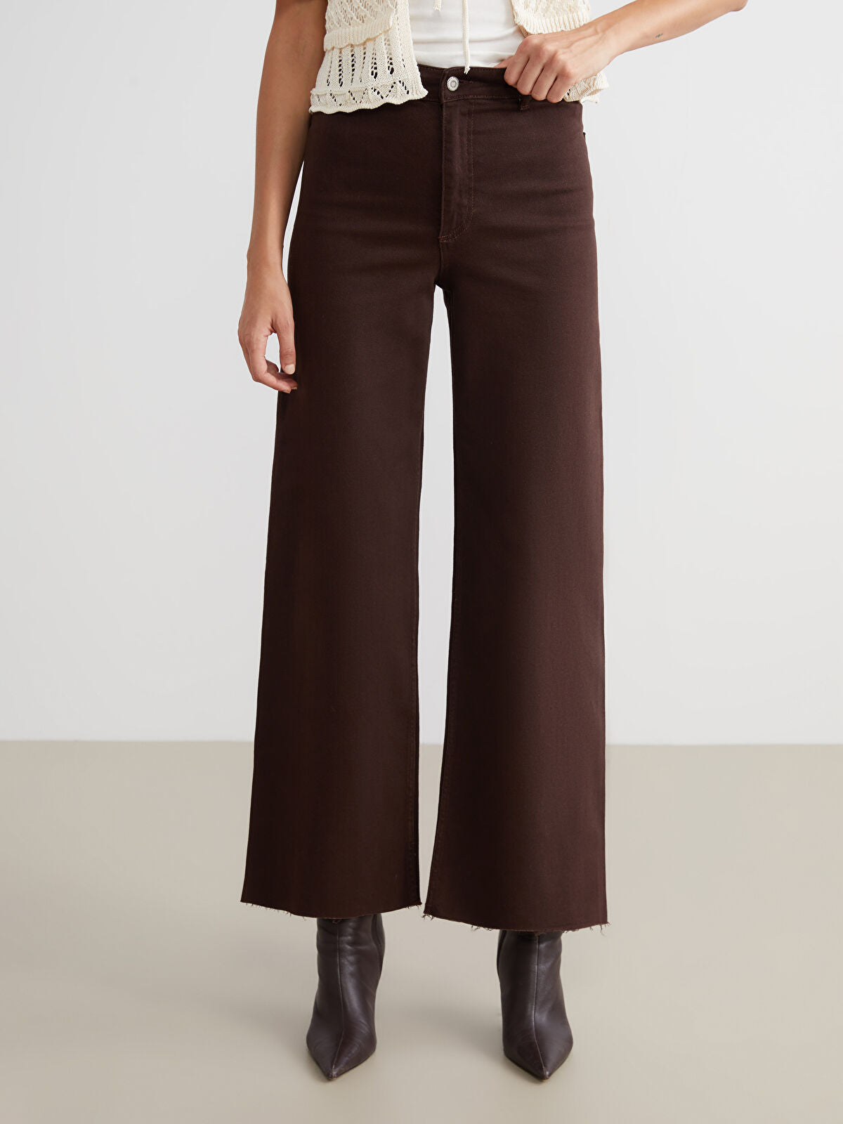 Wideleg Female Jean Pants