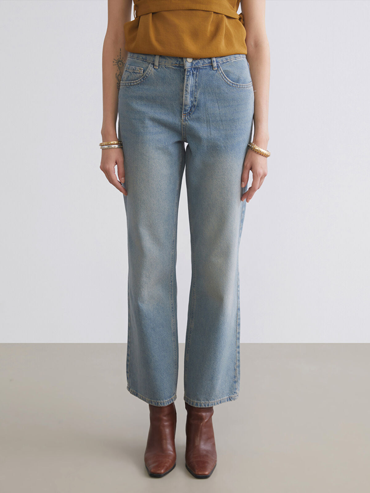 Wideleg Female Jean Pants