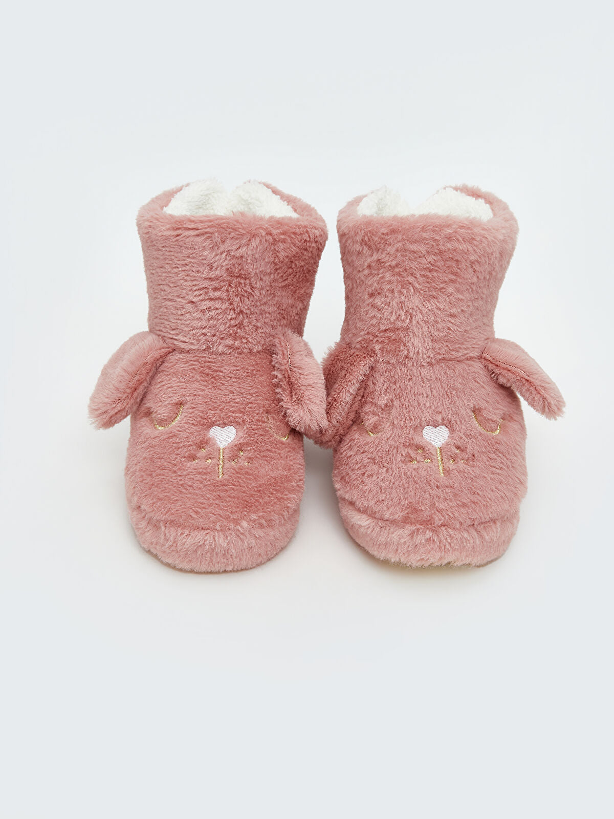 Detailed 3D Applique Girl Child Home Shoe