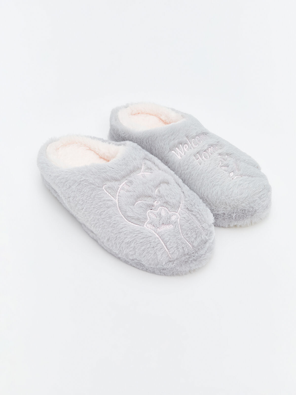 Animal Print Fleece Girl Child Home Slipper