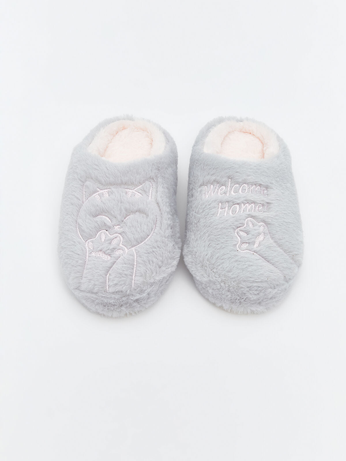 Animal Print Fleece Girl Child Home Slipper