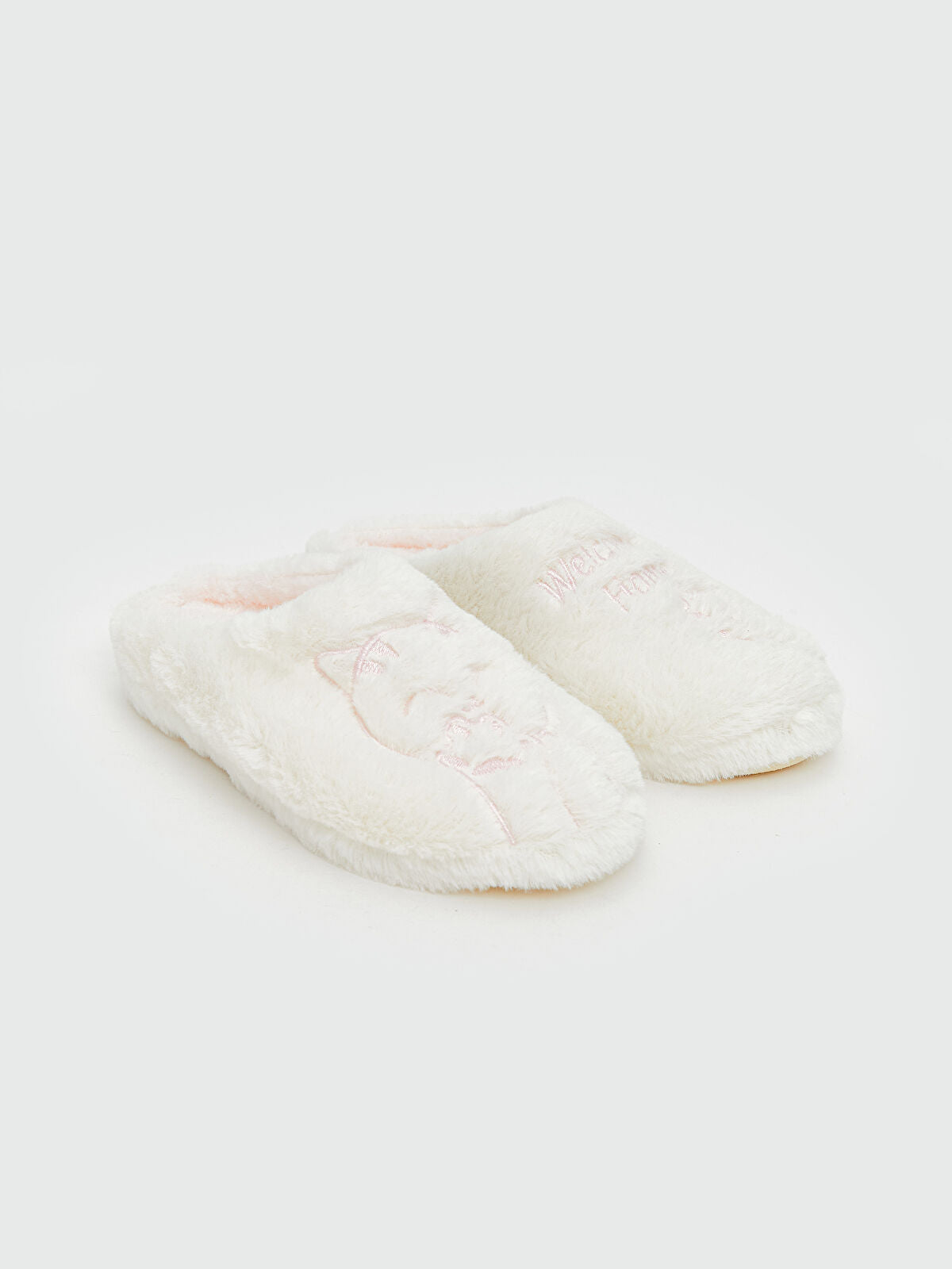 Animal Print Fleece Girl Child Home Slipper