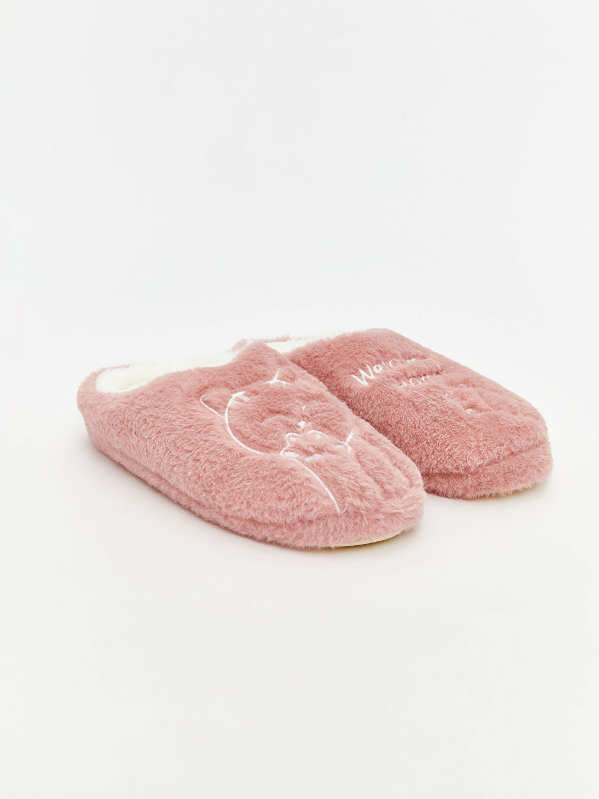 Animal Print Fleece Girl Child Home Slipper