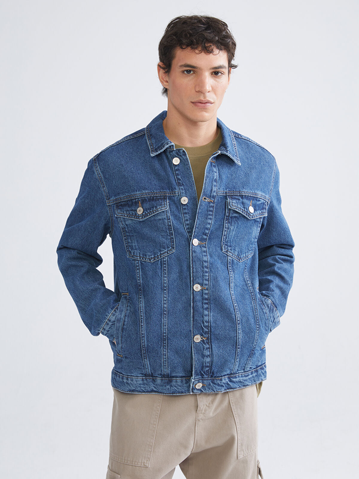 LCW Standard Fit Men's Indigo Jean Waistcoat