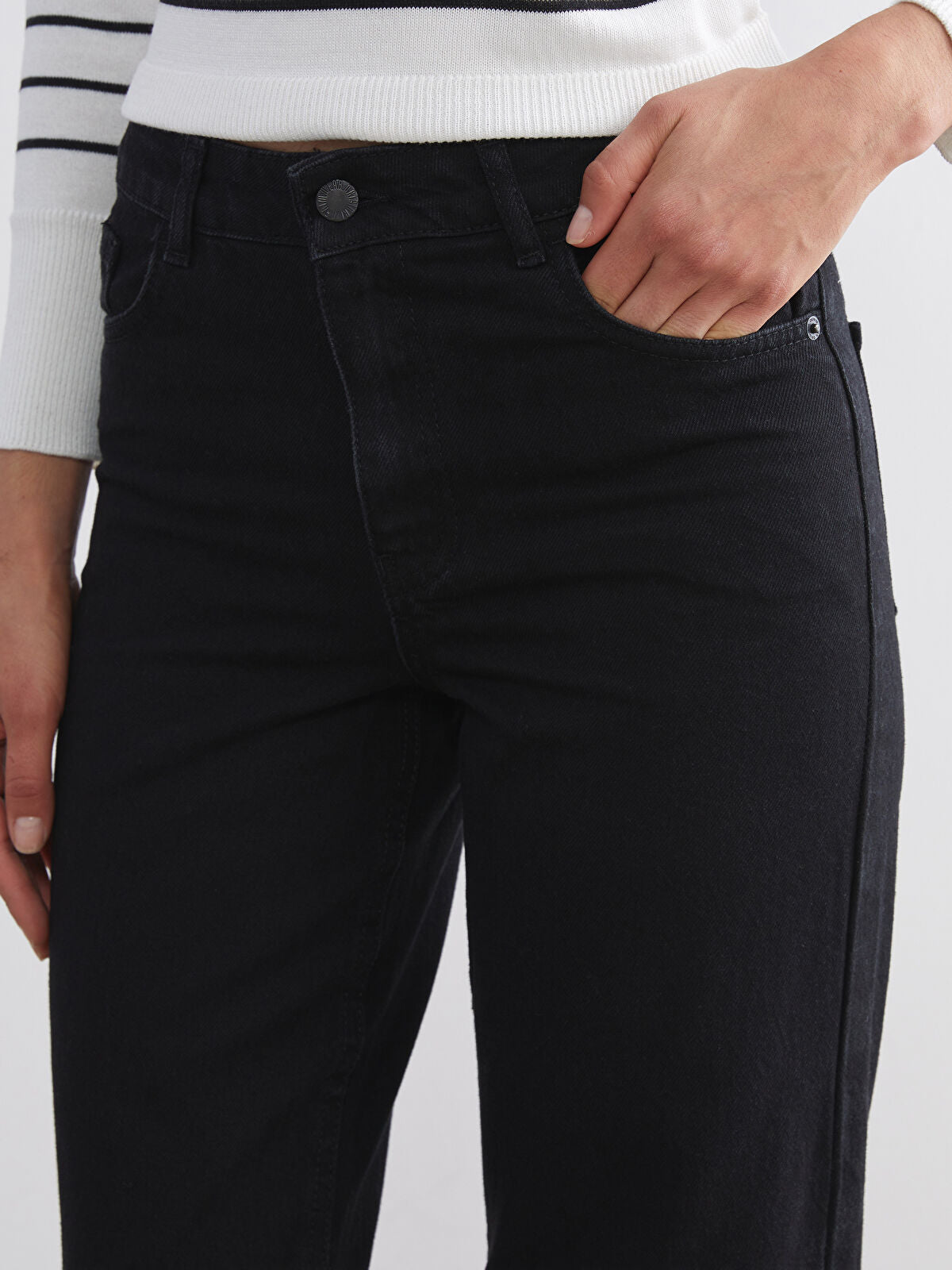 Wide Leg Women's Jeans Pants