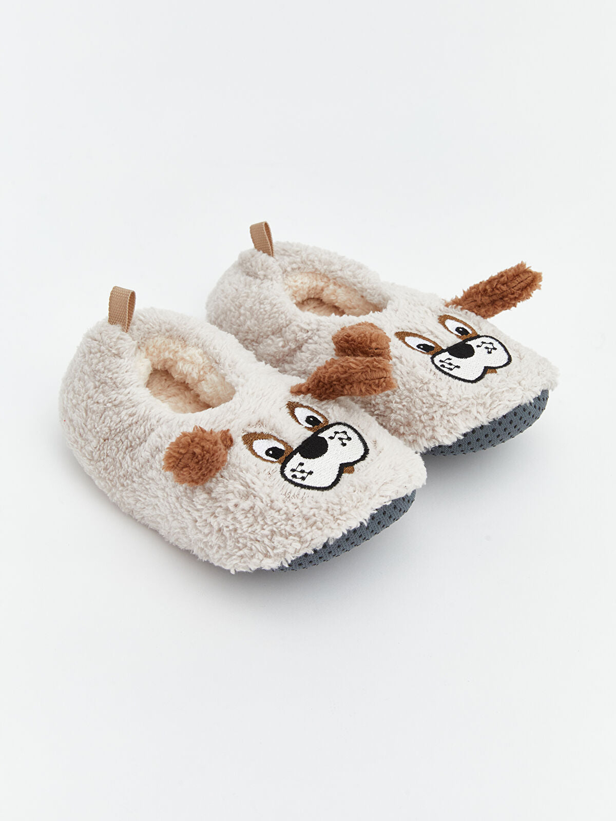 Animal Print Fleece Boys Baby Panda Slipper