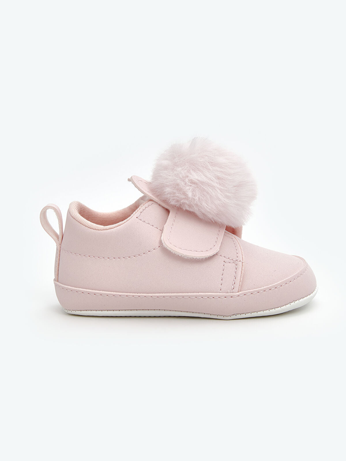 Ponpon Detailed Baby Toddler Pre-Walking Shoe for Girls