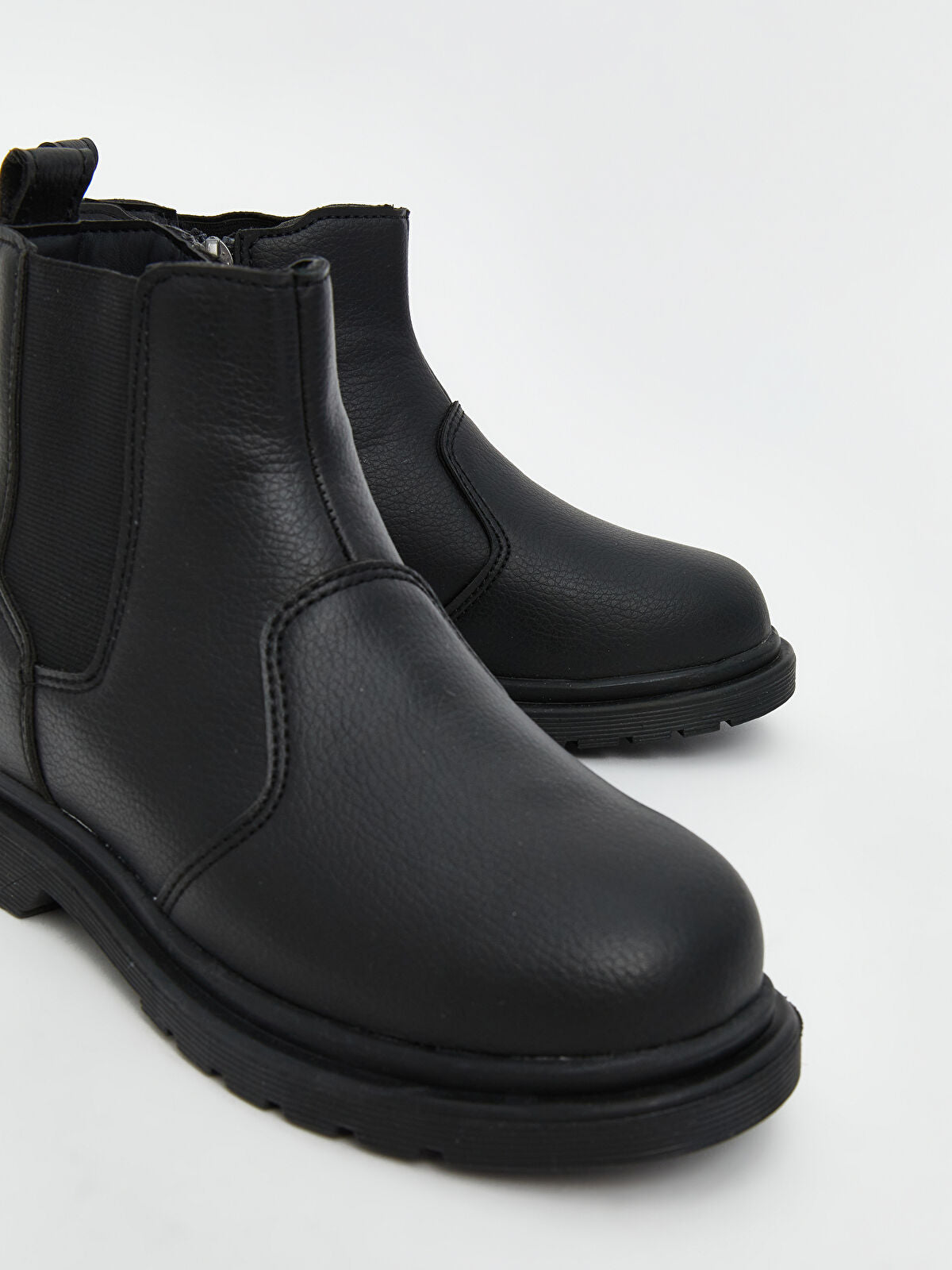 Leather-Look Buckle Boy's Shoe