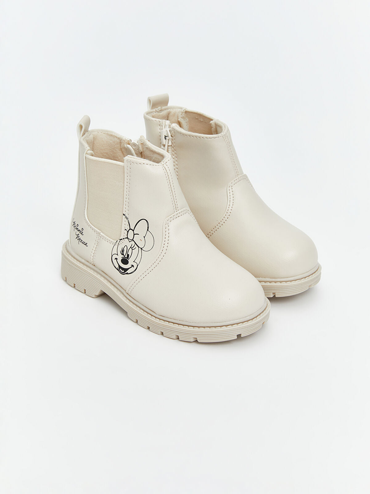 Minnie Mouse Print Baby Girl Boot