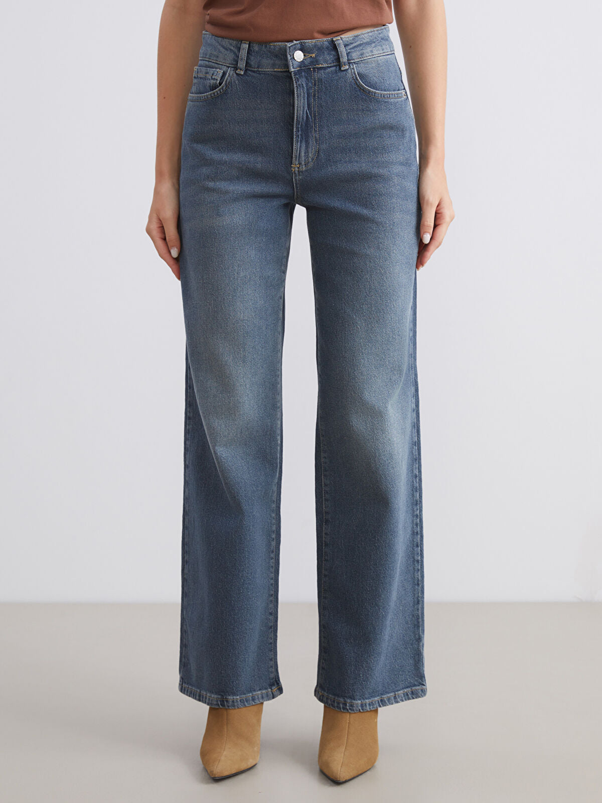 Wideleg Female Jean Pants