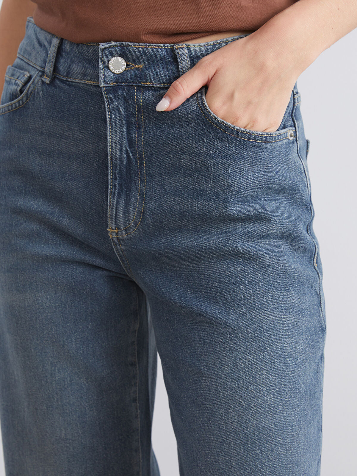 Wideleg Female Jean Pants