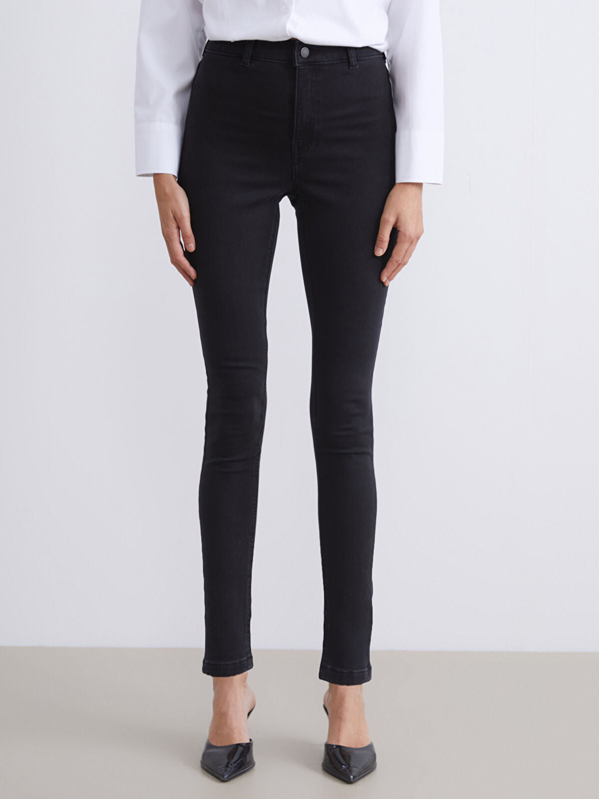 LCW Jeans Black Jupiter Super Skinny Fit Women's Jean Trousers