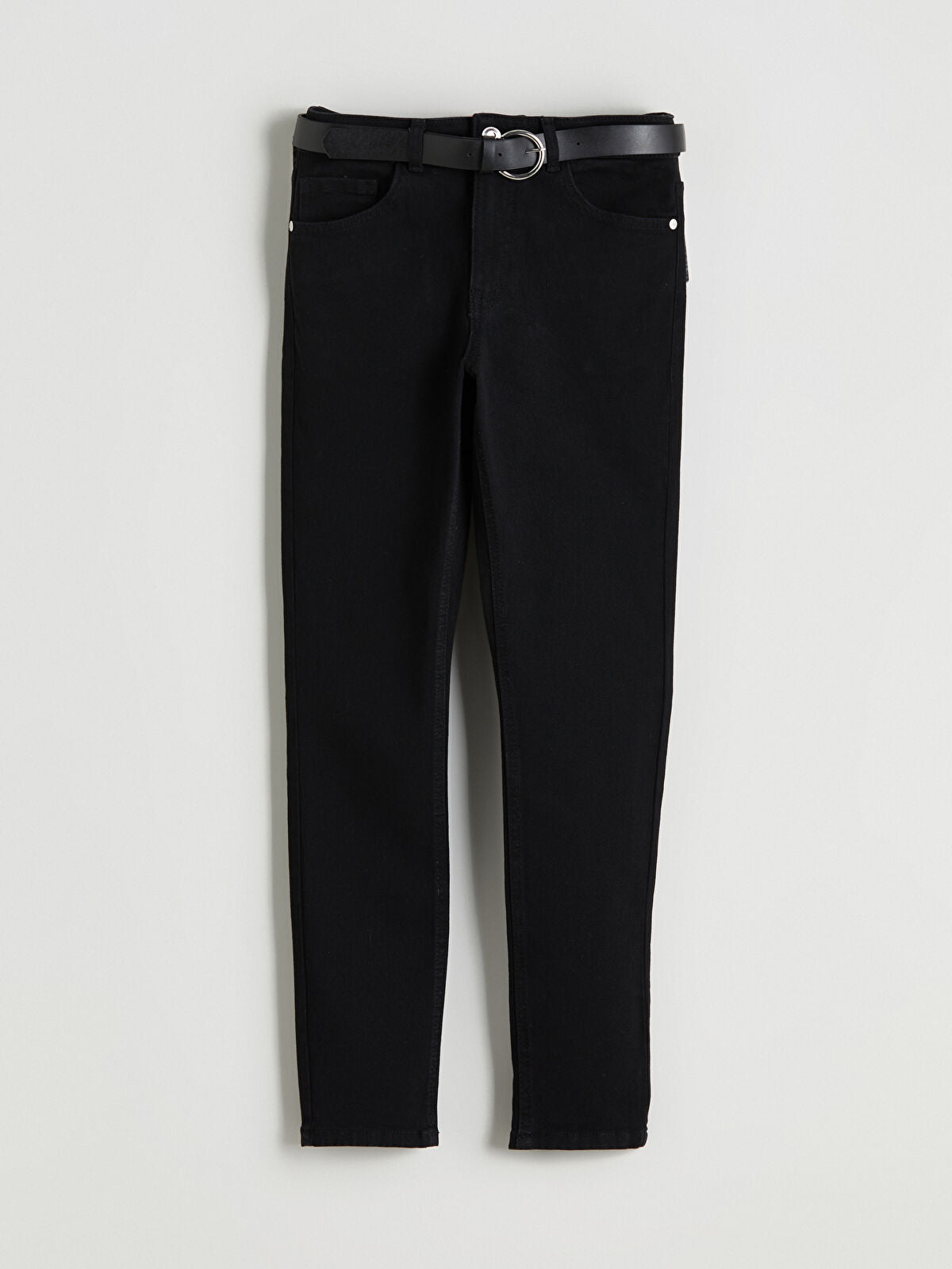 Mercury Belted Skinny Fit Women's Jeans Pants