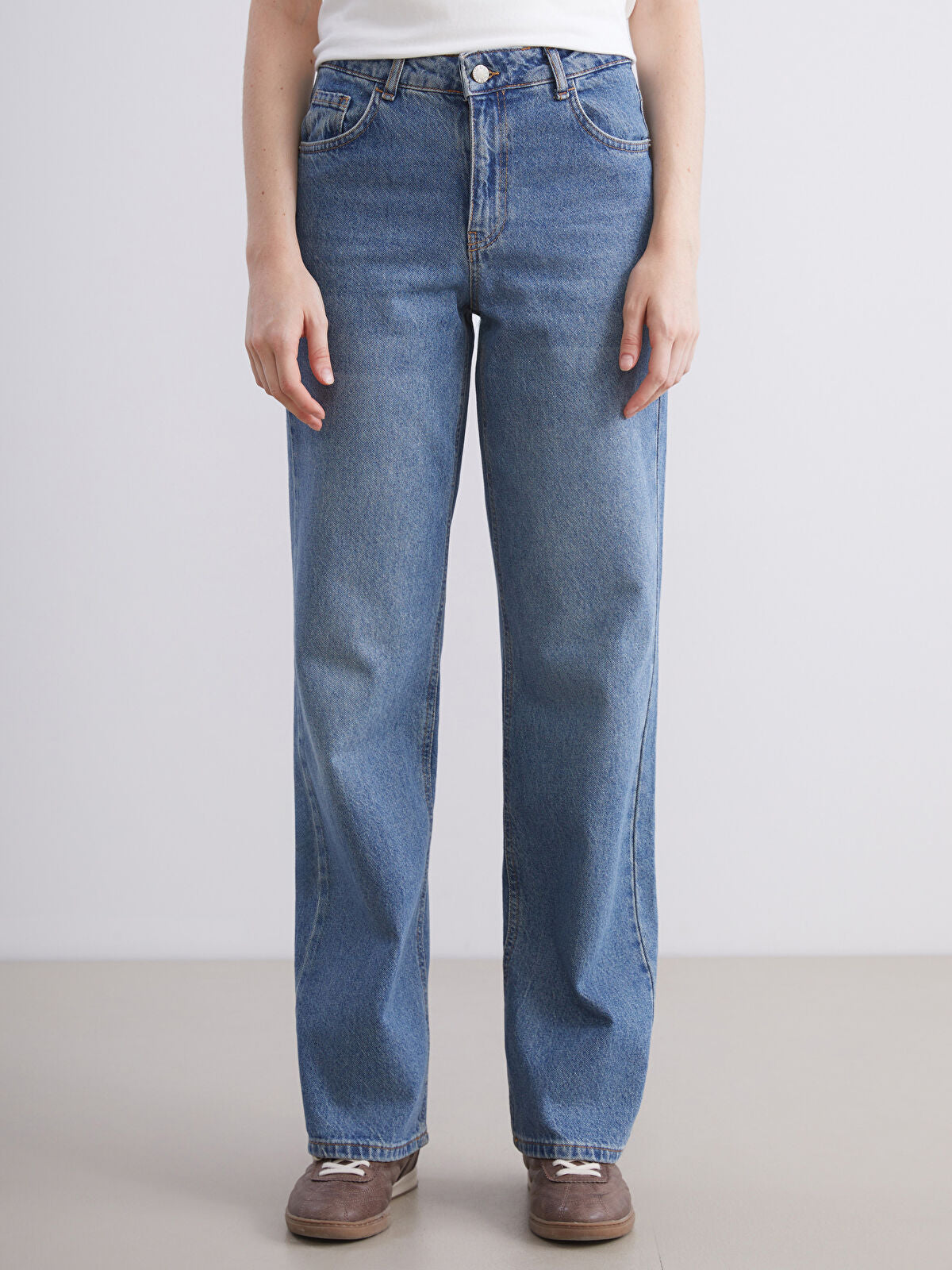 Wideleg Female Jean Pants