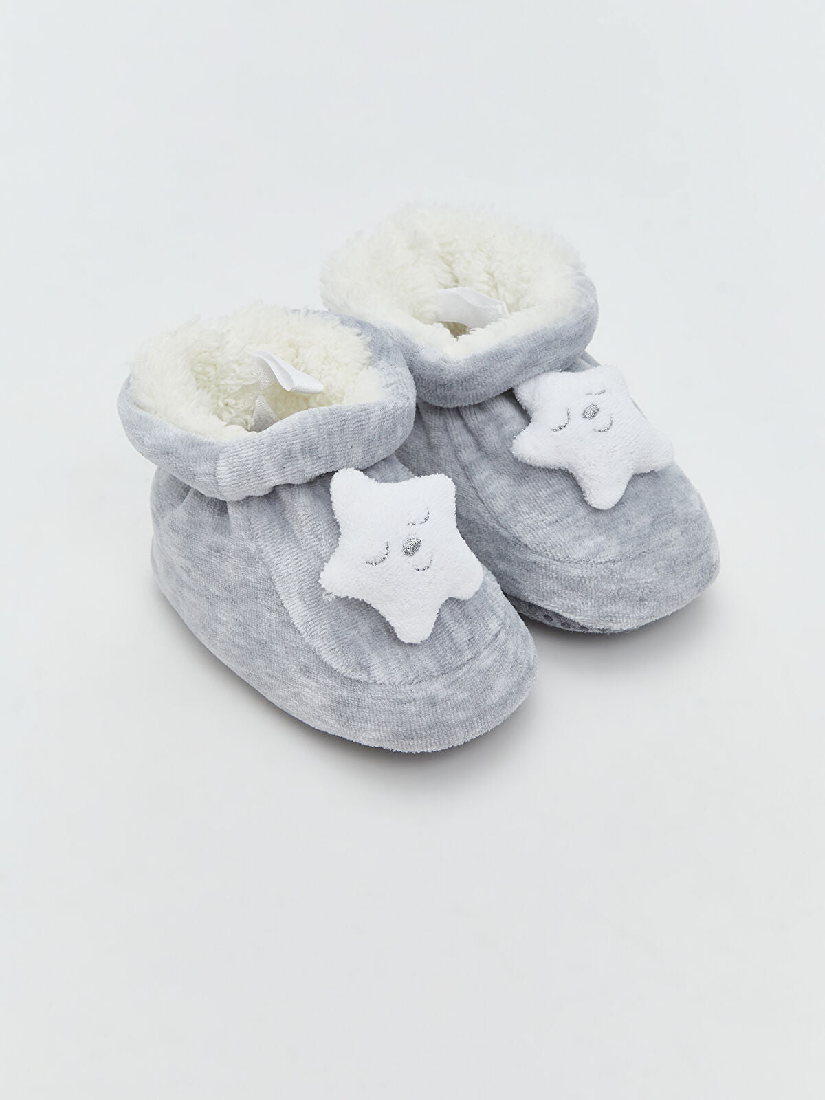 Embroidery Fleece Baby Girl Home Slipper