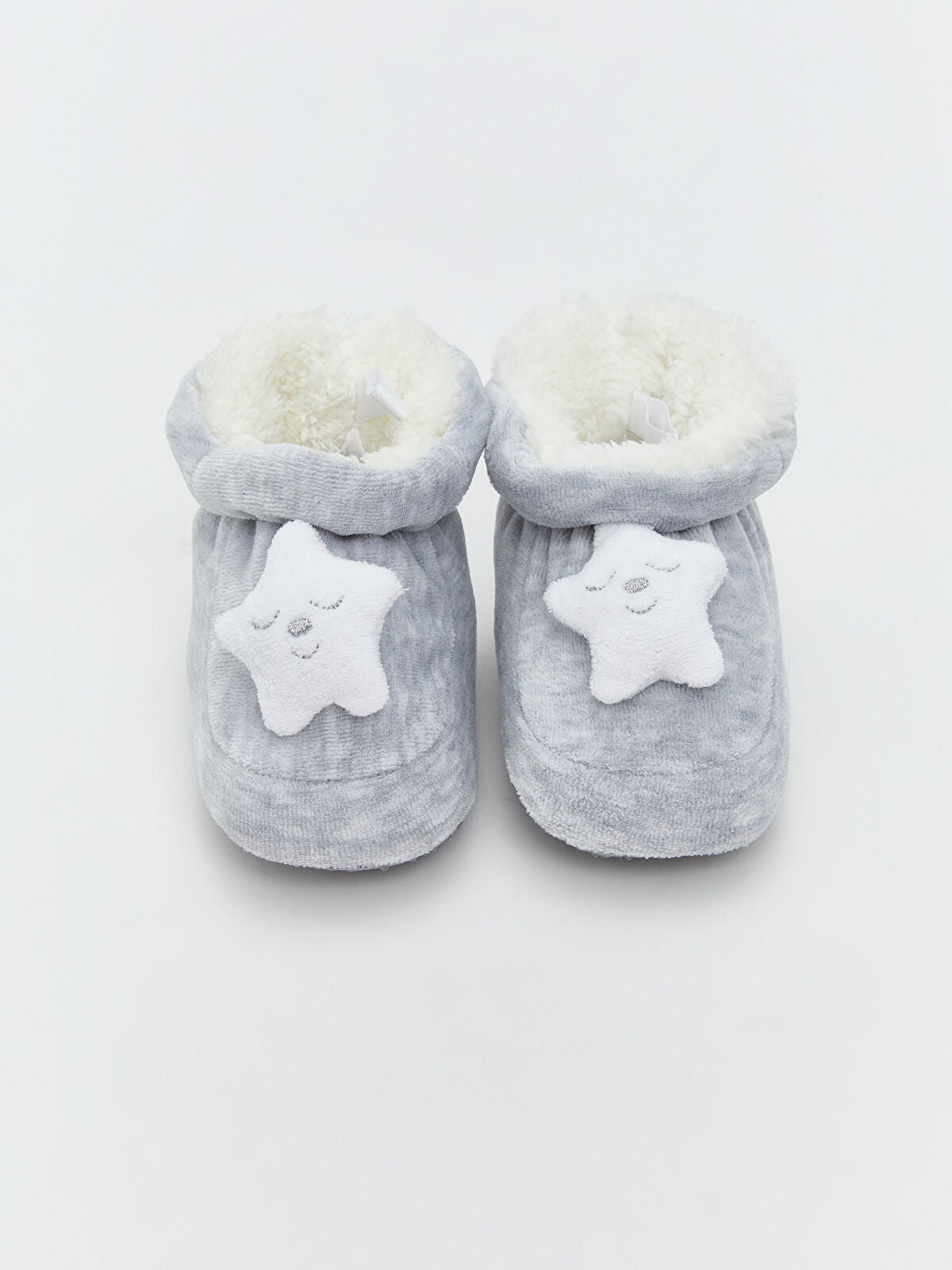 Embroidery Fleece Baby Girl Home Slipper