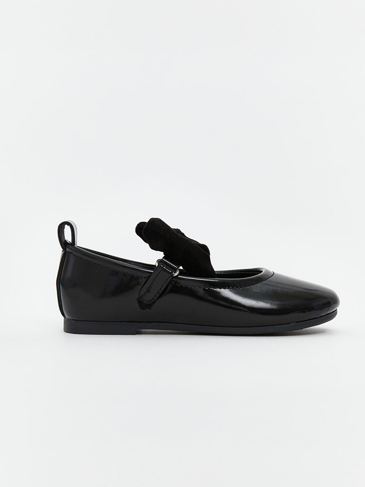 Leather-Look Baby Girl Shoe