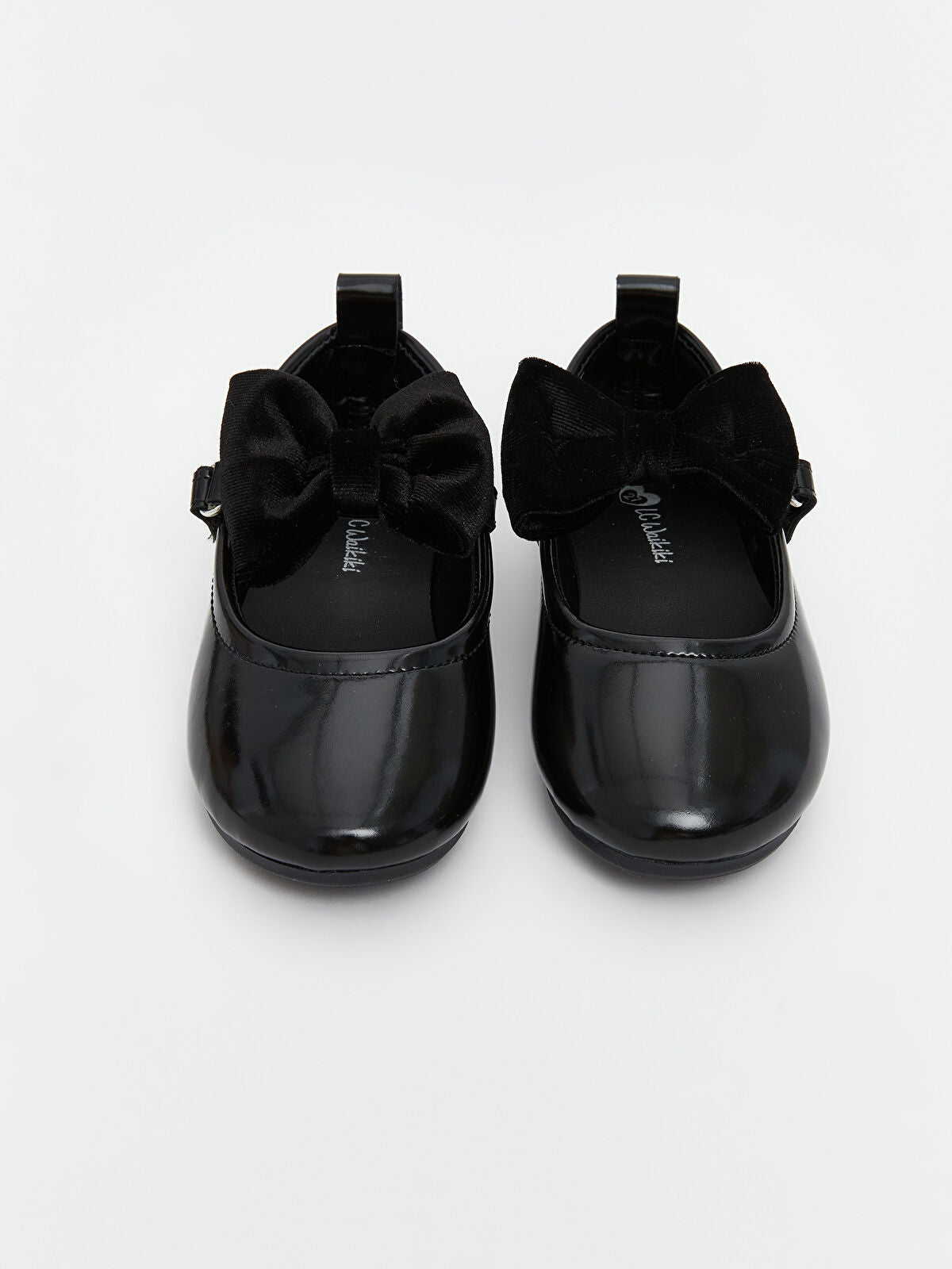 Leather-Look Baby Girl Shoe