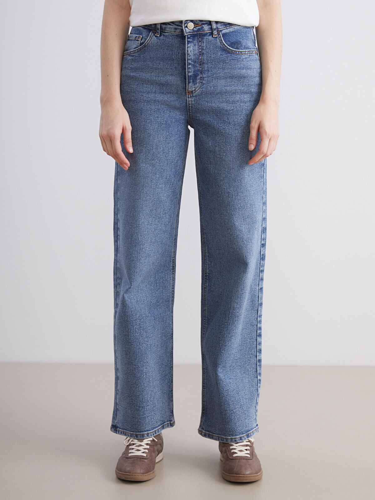 Wide Leg Women's Jeans Pants