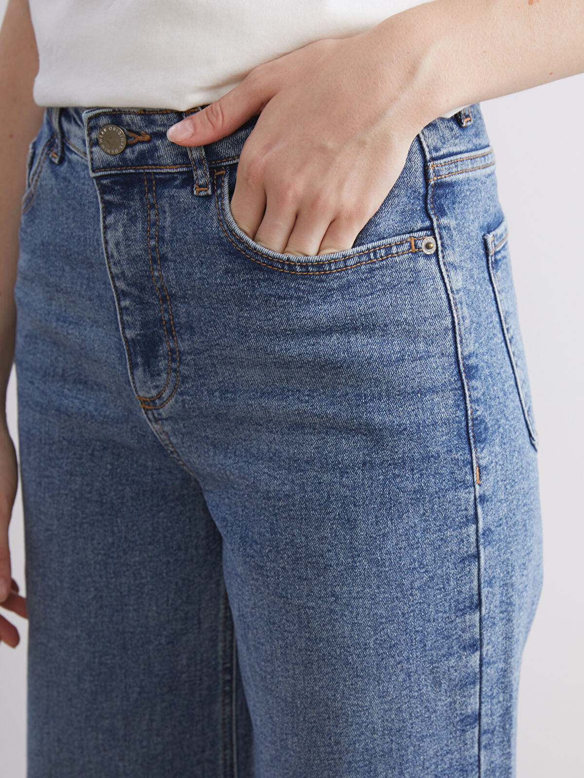 Wide Leg Women's Jeans Pants