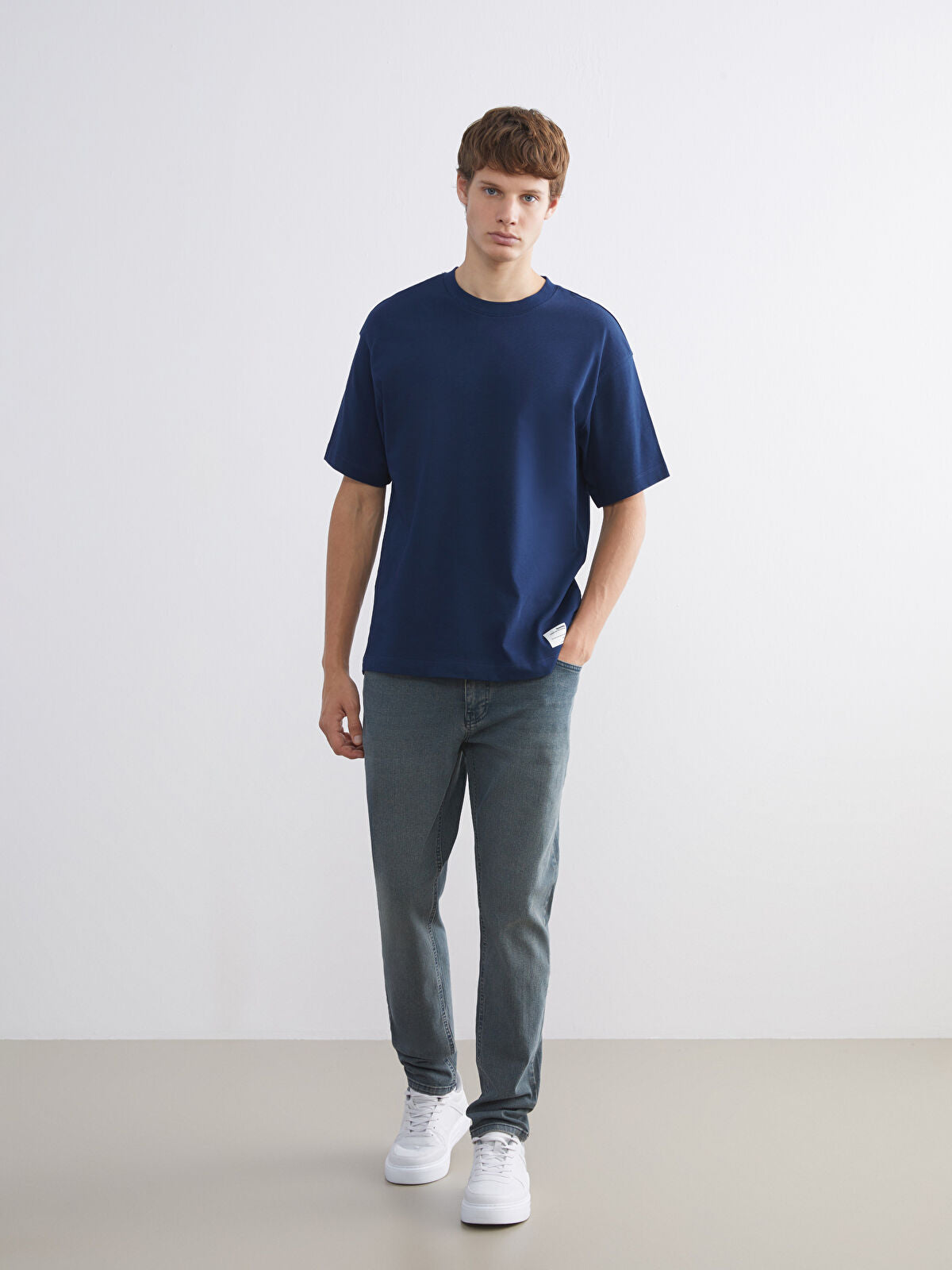 730 Mandarin Collar Men's Jeans Pants