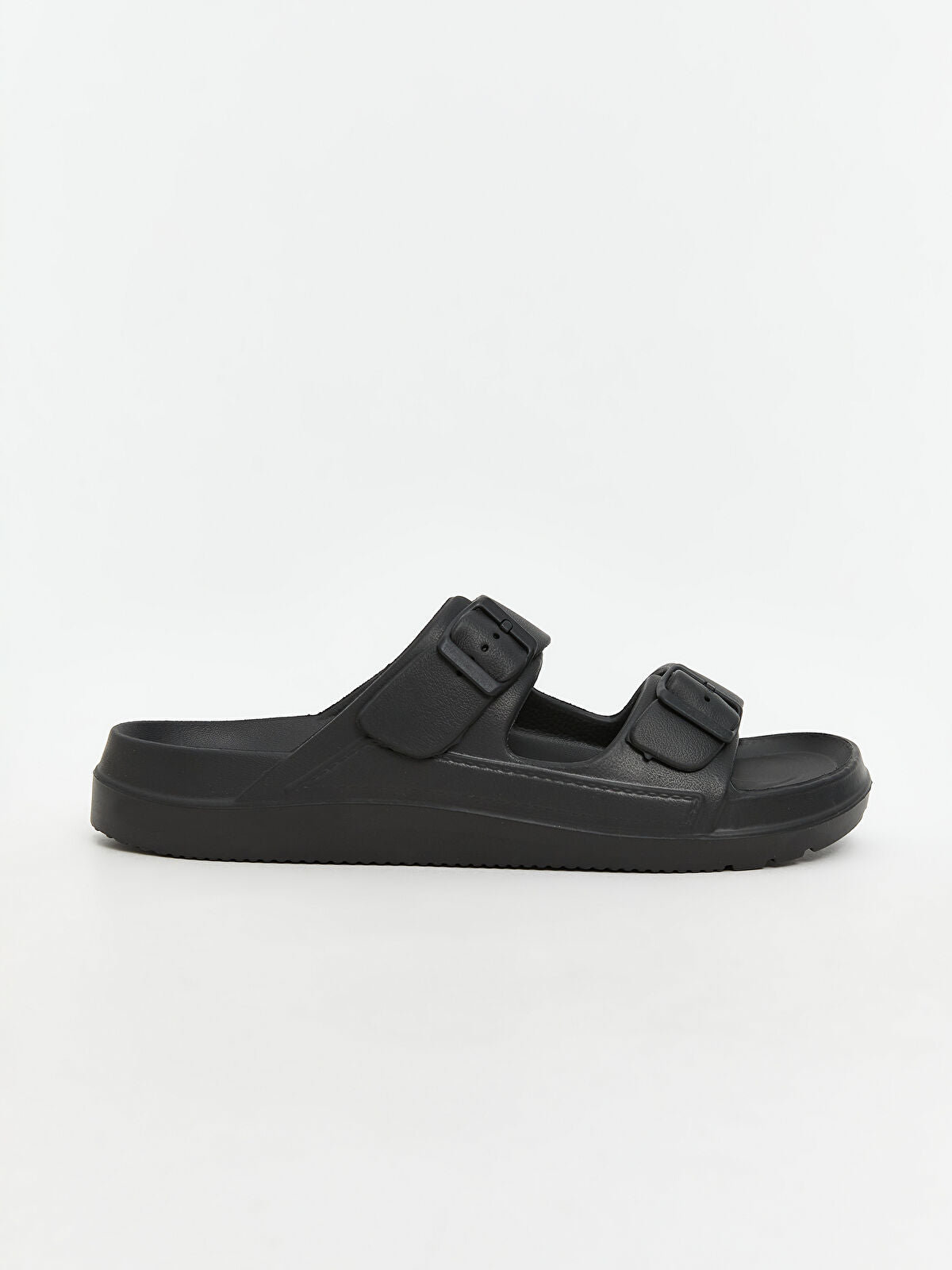 Oiled Leather Look Double Strap Men's Shoe