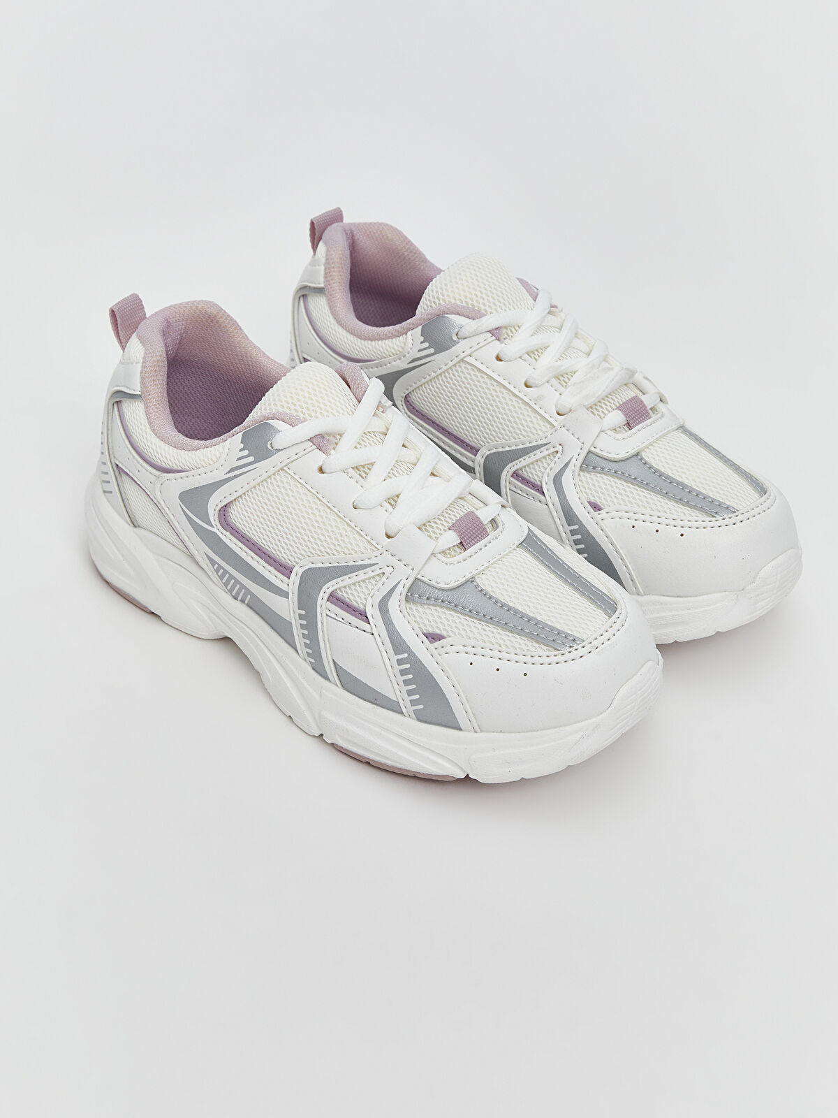 Girls' Lace-Up Sports Sneakers