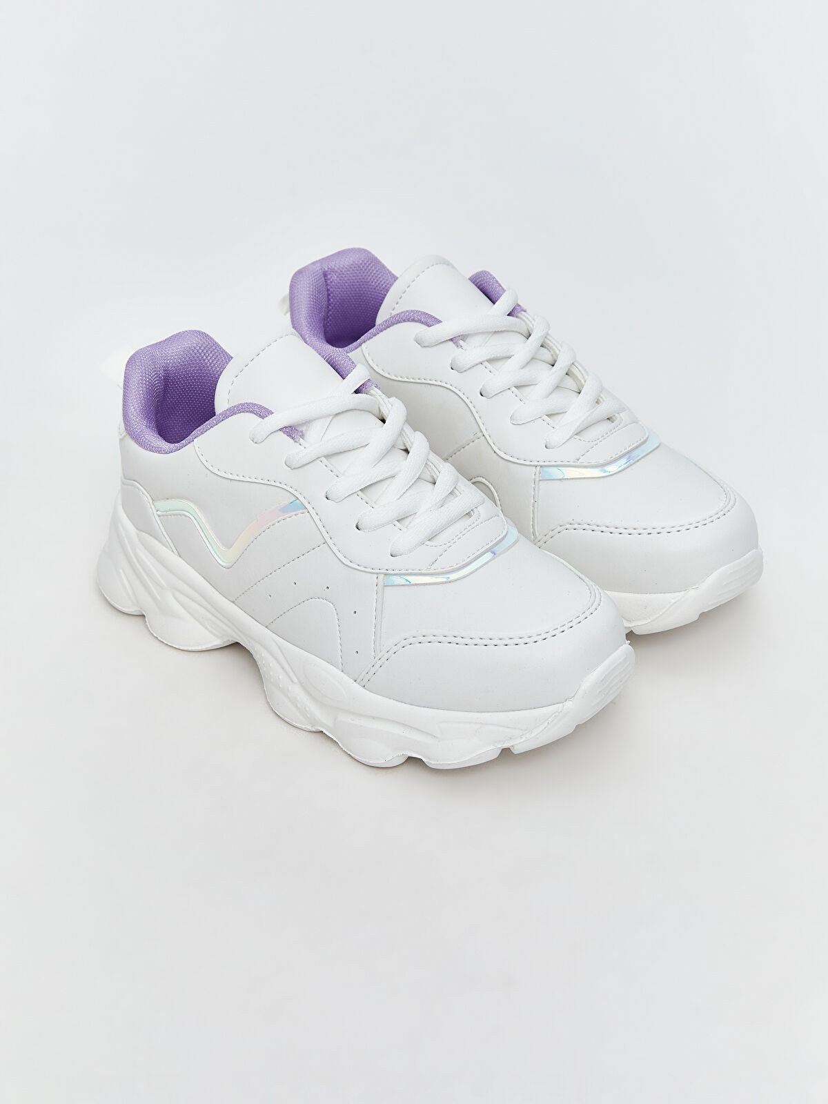 Girls' Lace-Up Sports Sneakers
