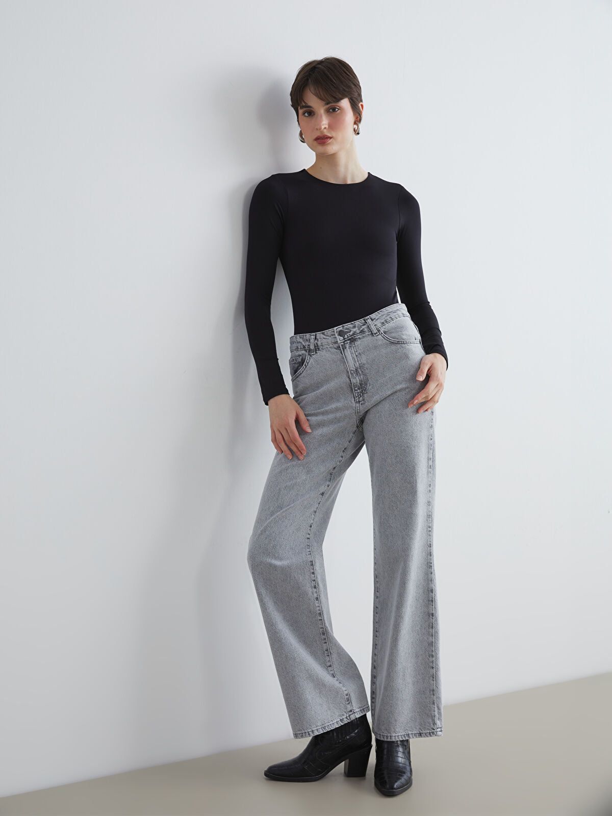 Wideleg Female Jean Pants