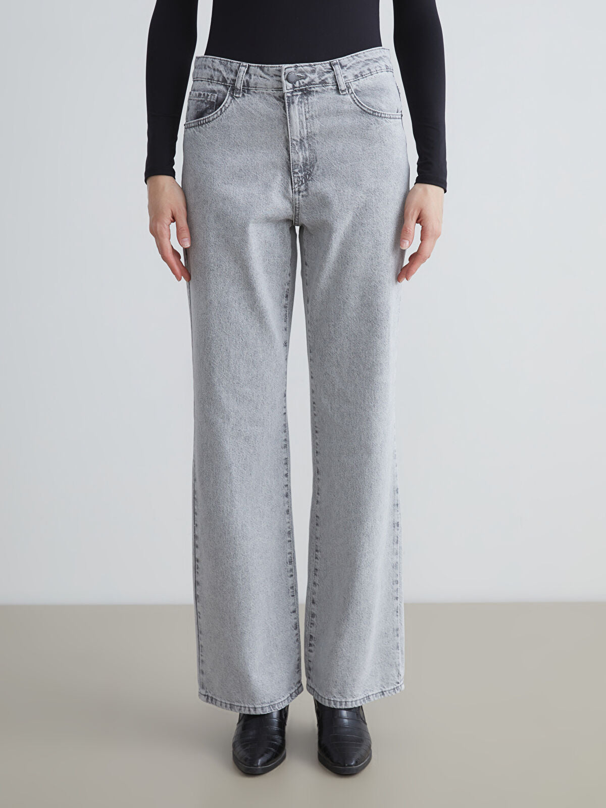 Wideleg Female Jean Pants