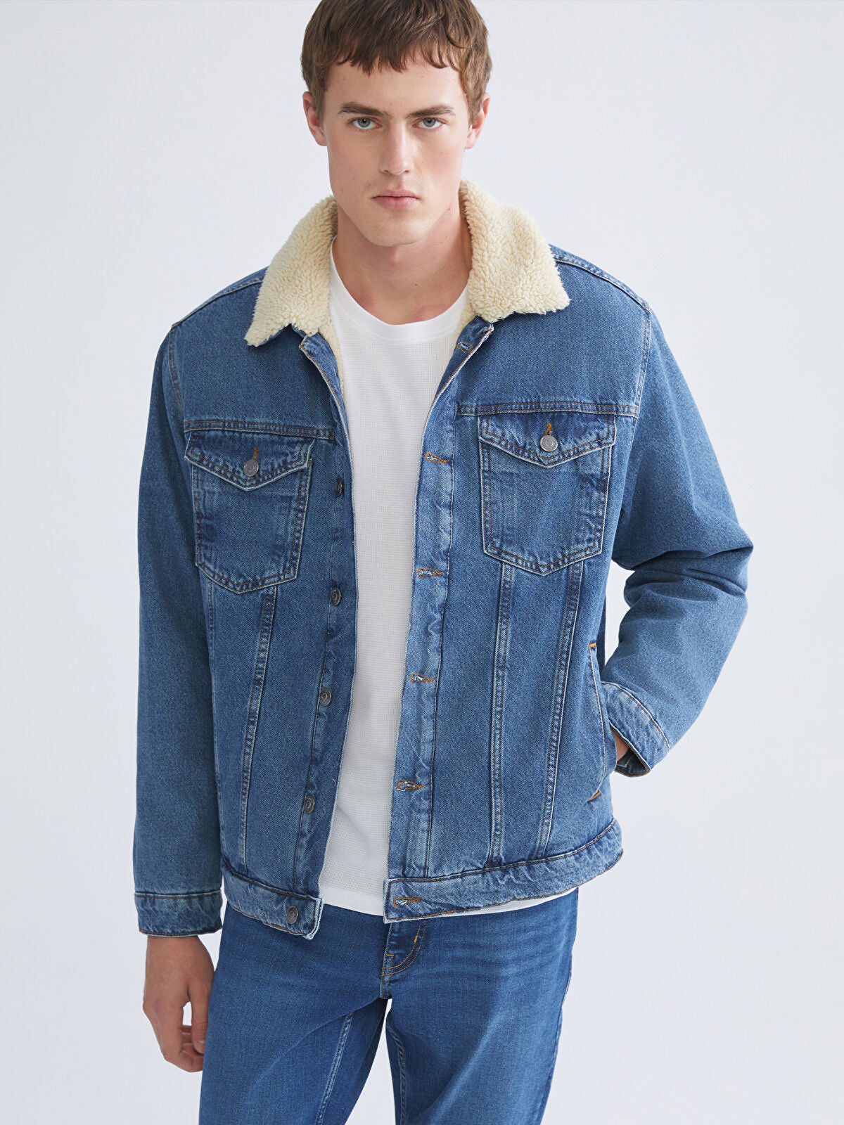 LCW Standard Fit Men's Indigo Jean Waistcoat