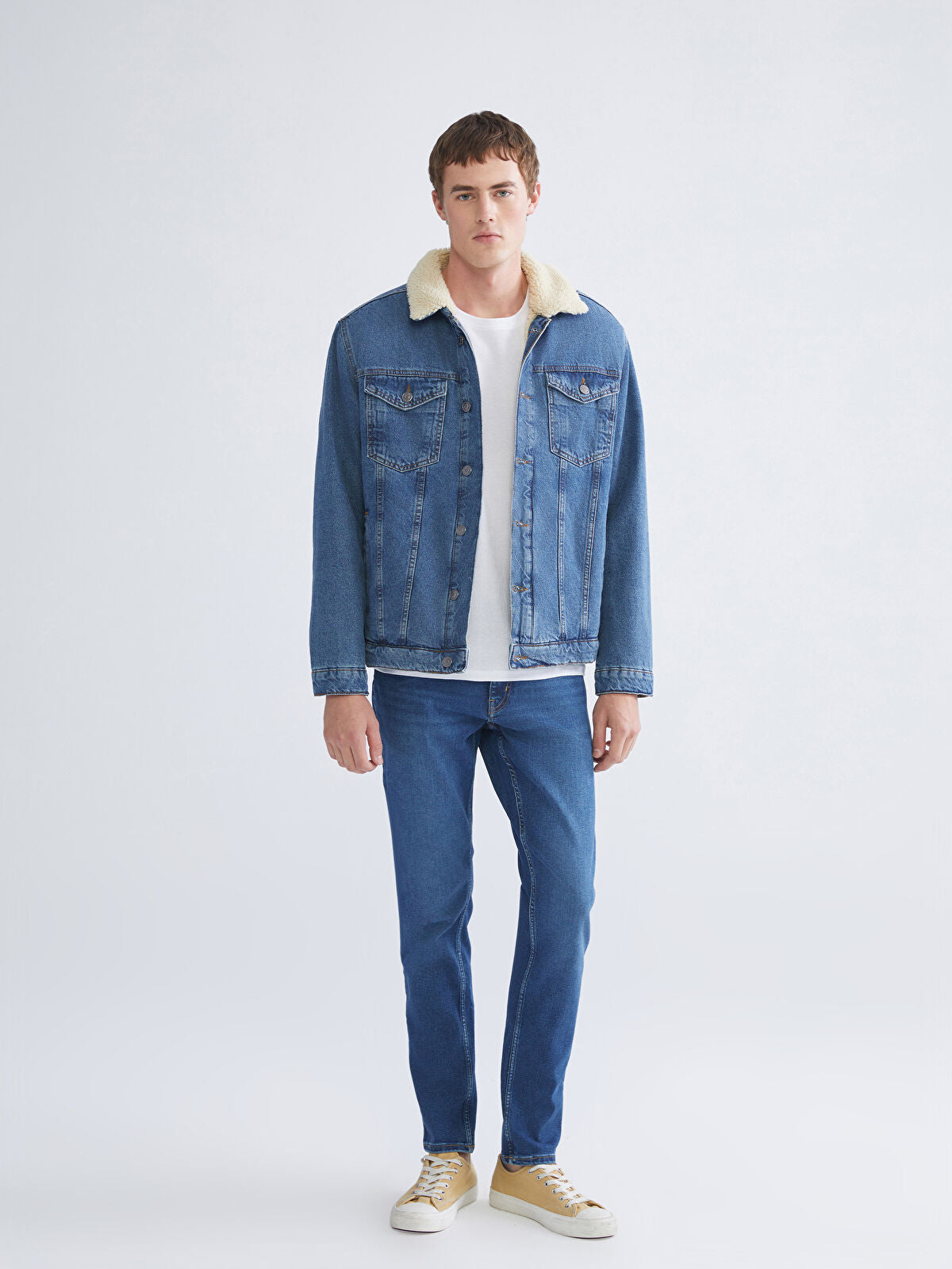 LCW Standard Fit Men's Indigo Jean Waistcoat