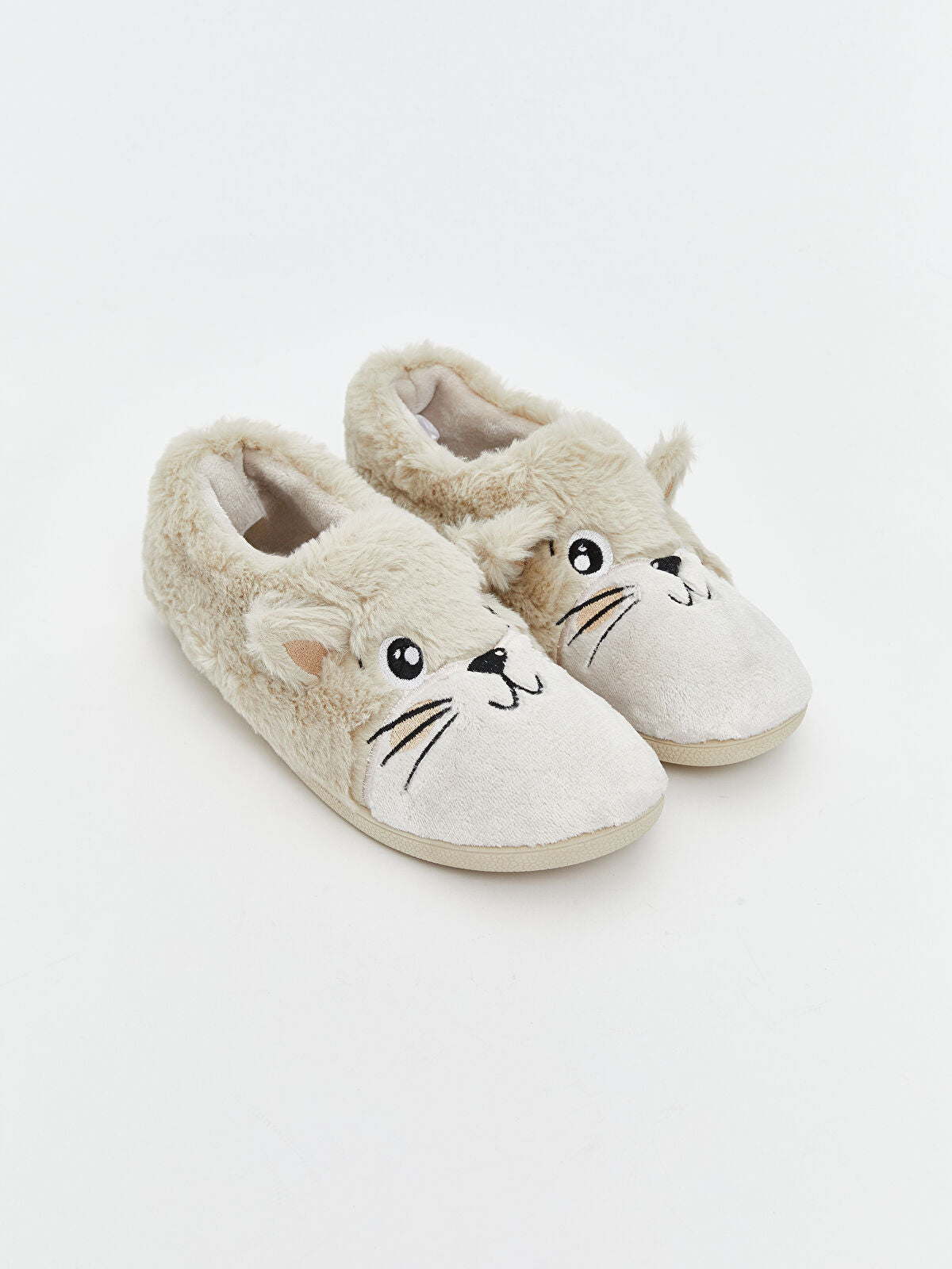 Hare Figure Fleece Woman's Home Slipper