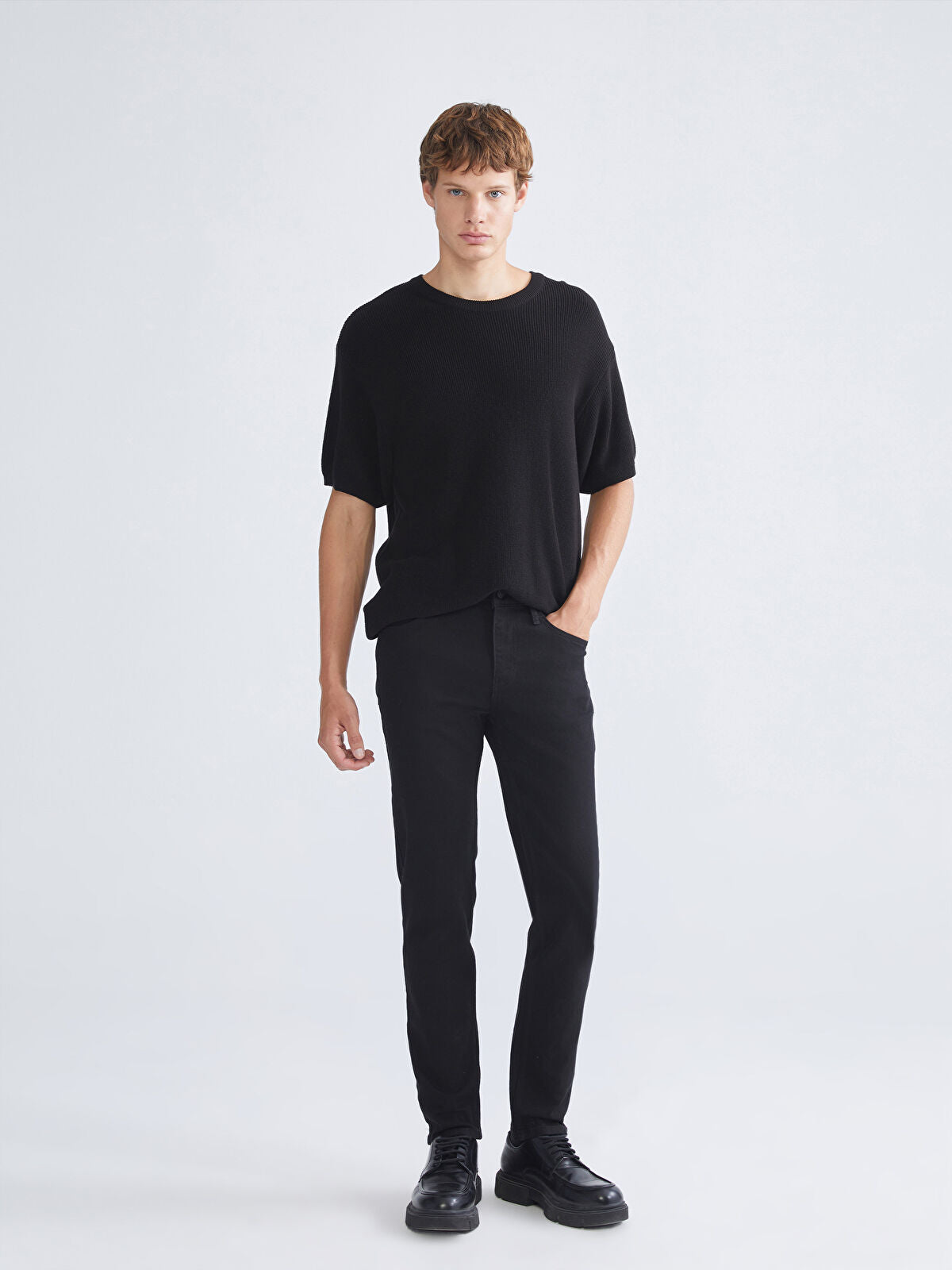 730 Mandarin Collar Men's Jeans Pants