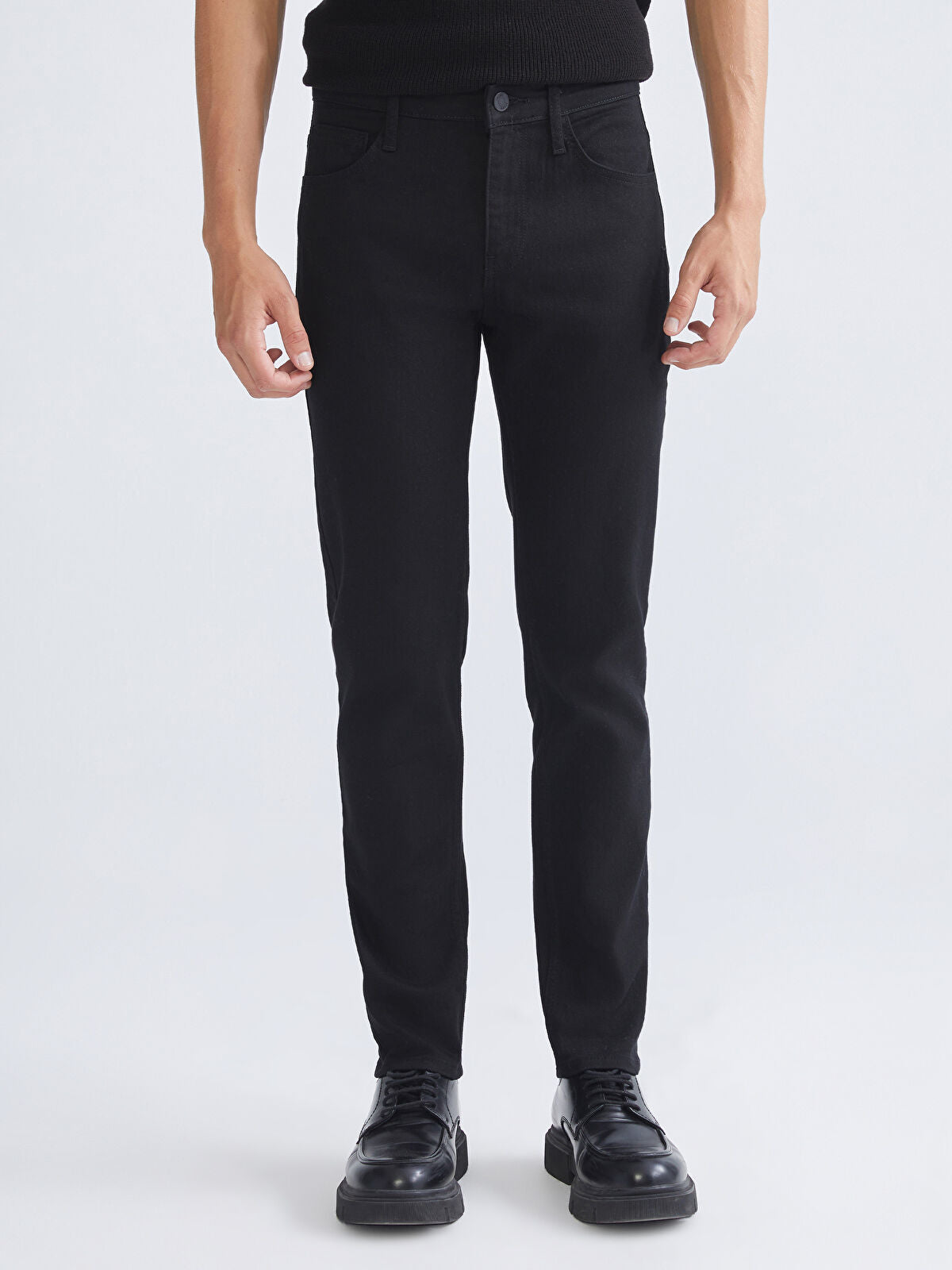 730 Mandarin Collar Men's Jeans Pants