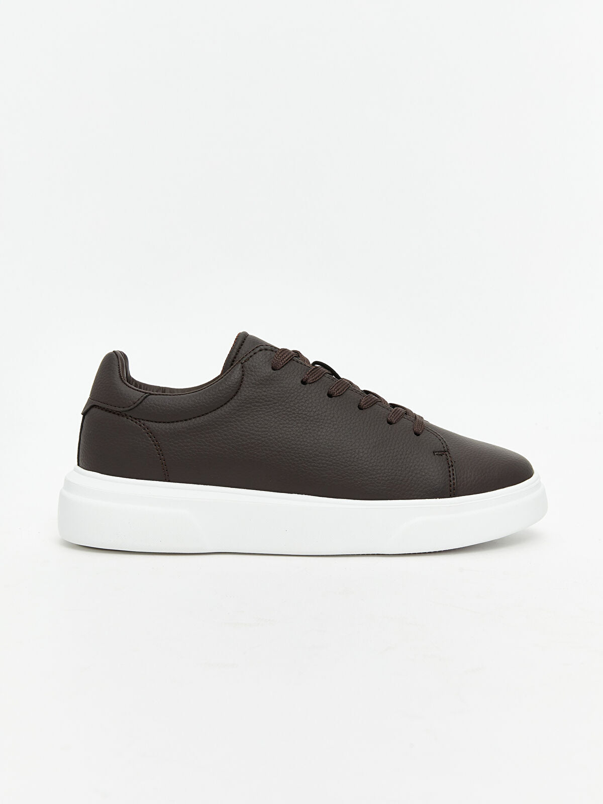 Buckle Leather-Look Men's Sport Sneakers