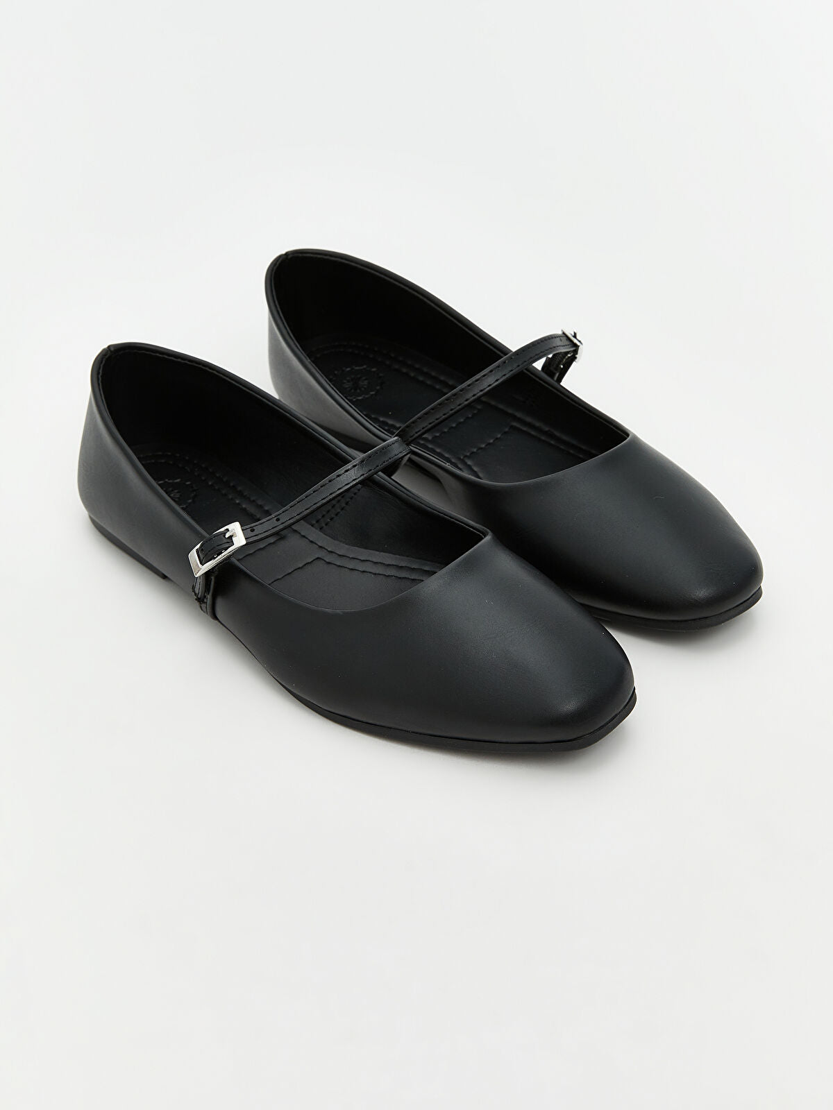 Leather-Look Women's Ballet Flats