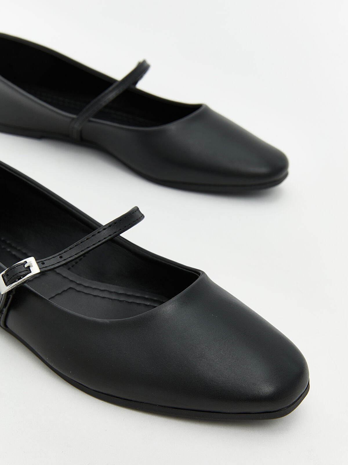 Leather-Look Women's Ballet Flats