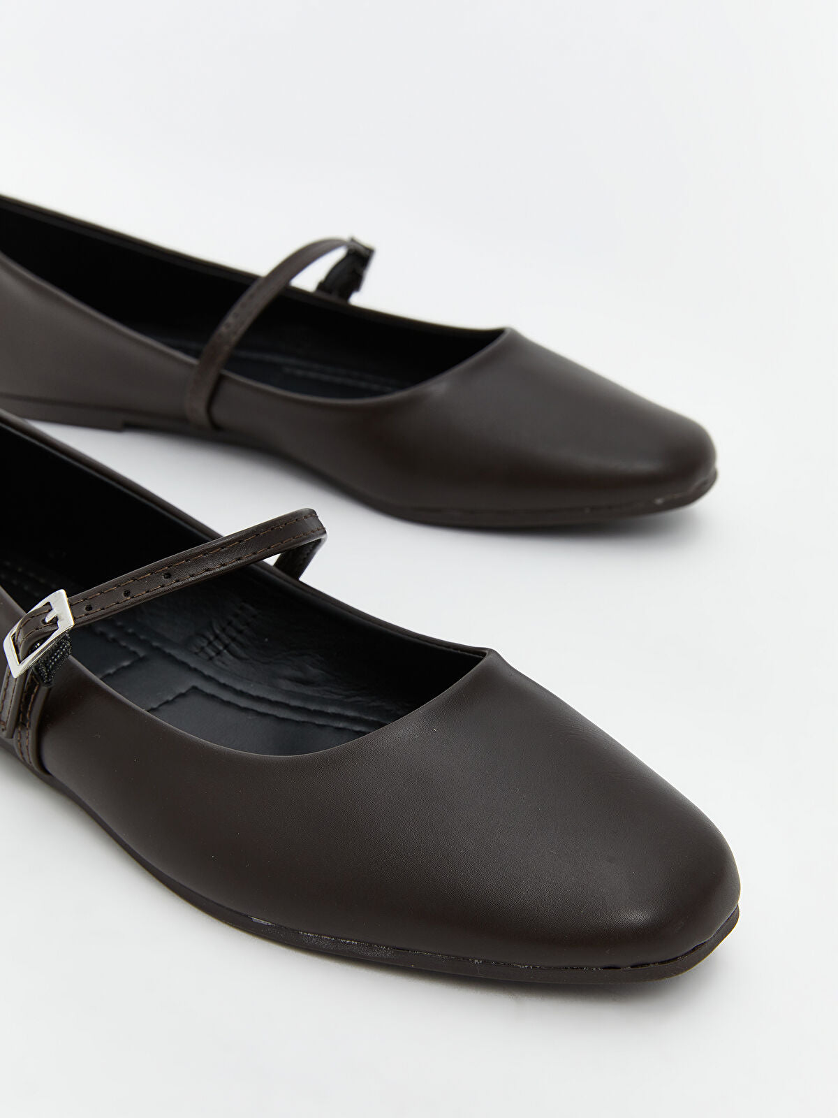 Leather-Look Women's Ballet Flats