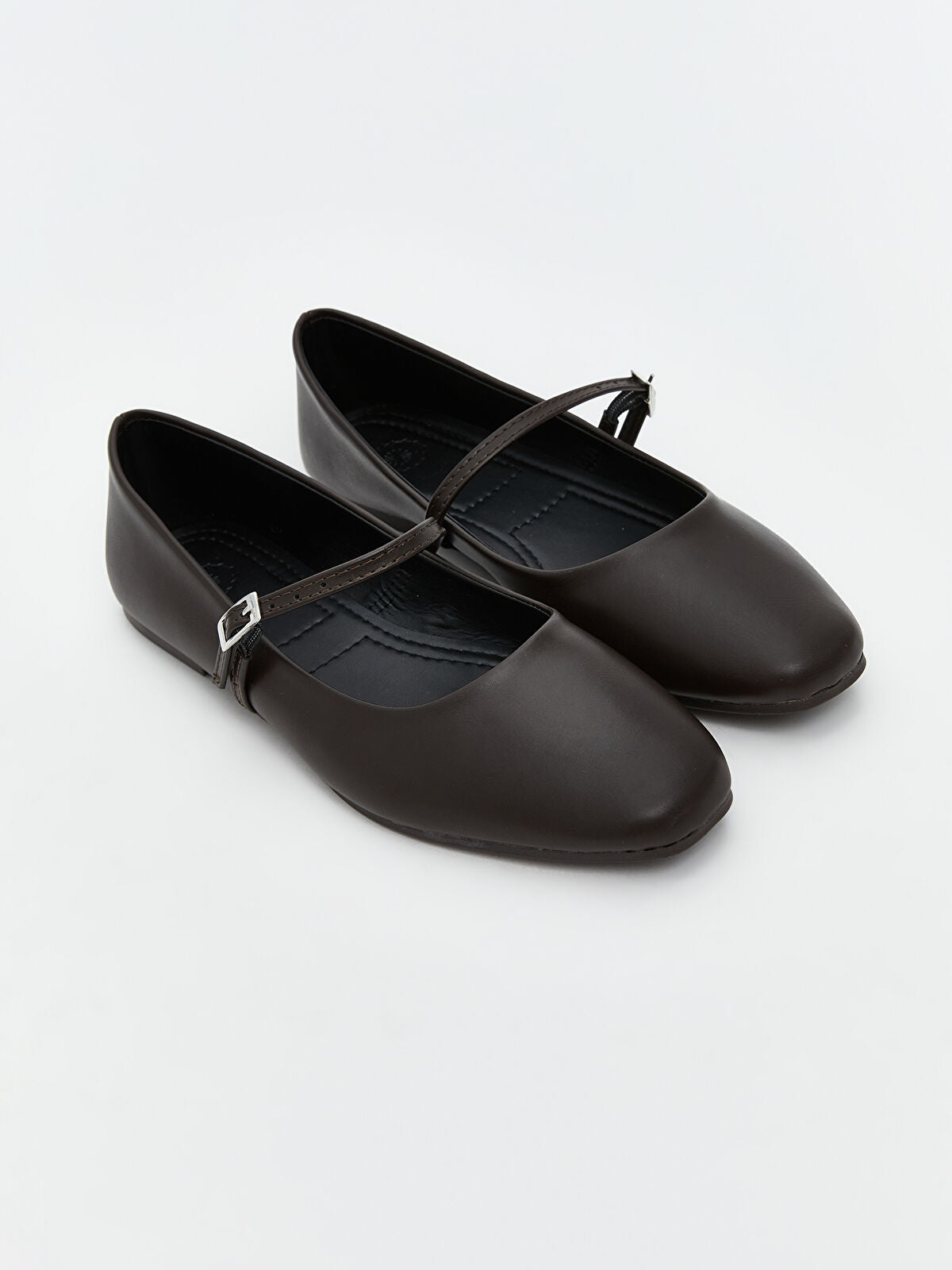 Leather-Look Women's Ballet Flats