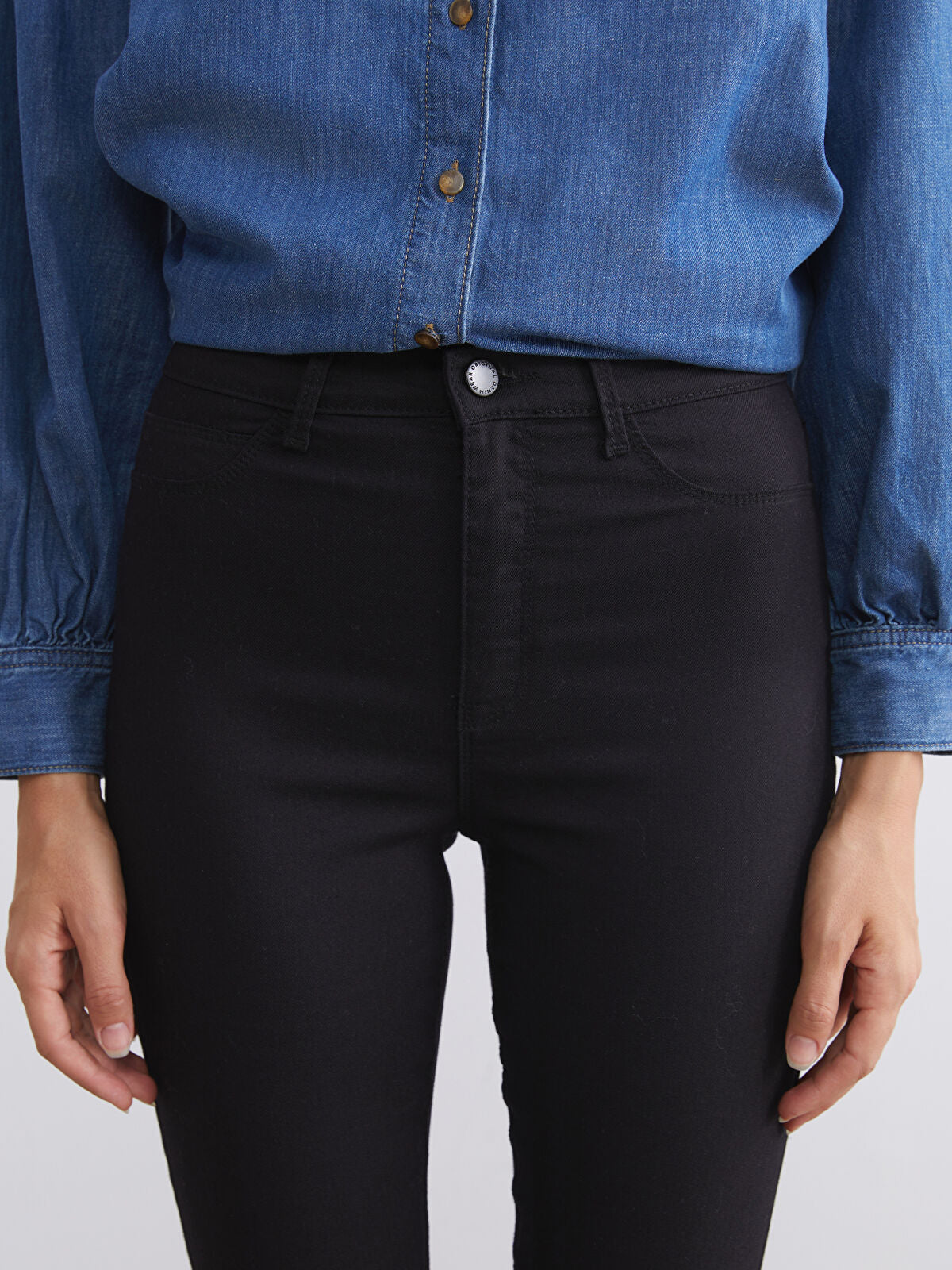 LCW Jeans Black Jupiter Super Skinny Fit Women's Jean Trousers
