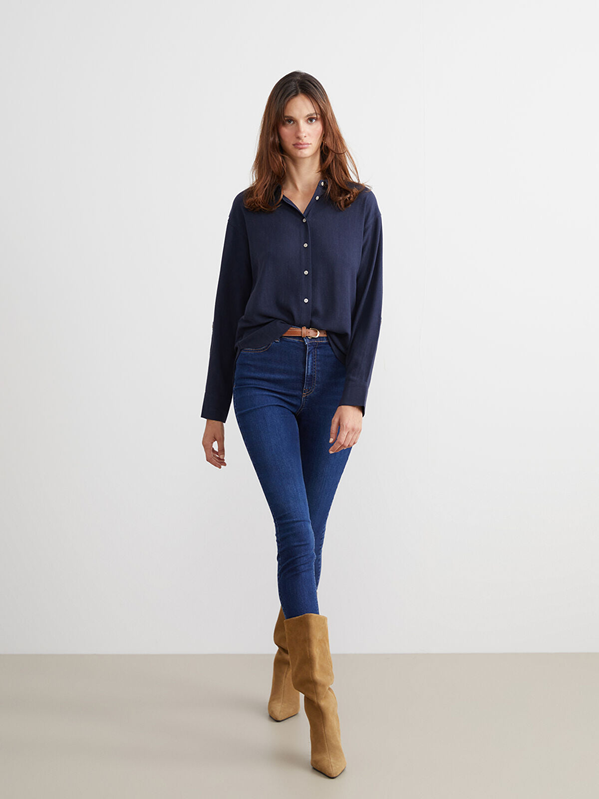 Waist Belted Jupiter Super Skinny Fit Jeans Pants