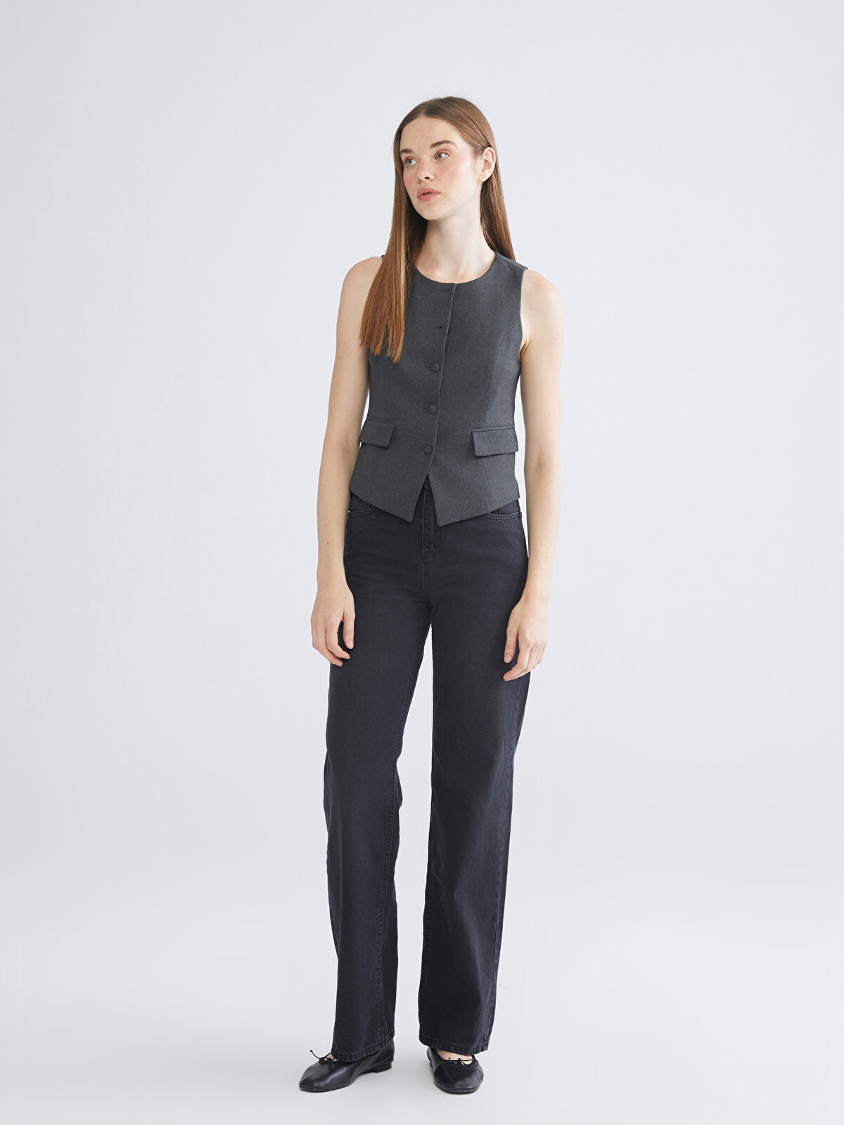 Straight Fit Women's Jean Pantalon