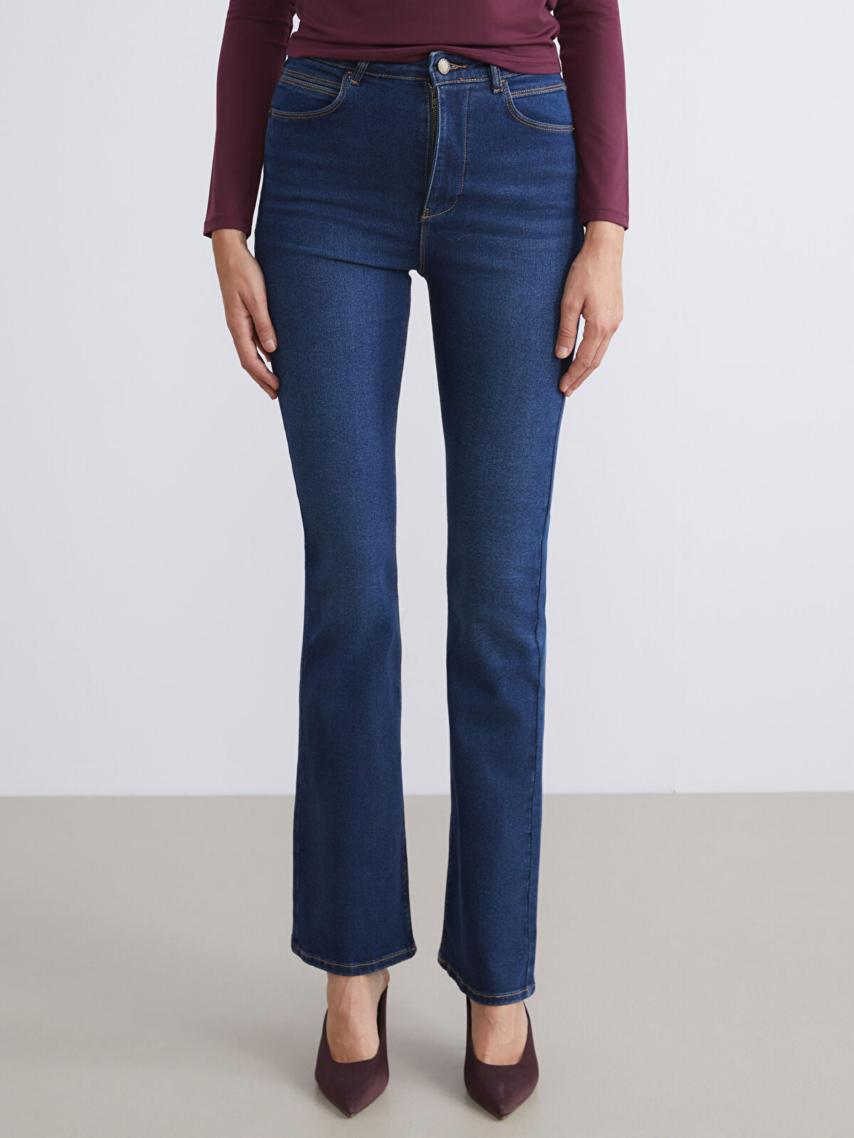 Crop Flare Women's Jeans Pants
