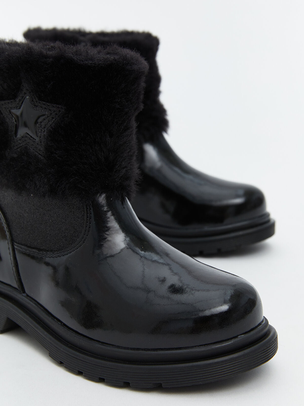 Fur-lined Baby Girl Boot