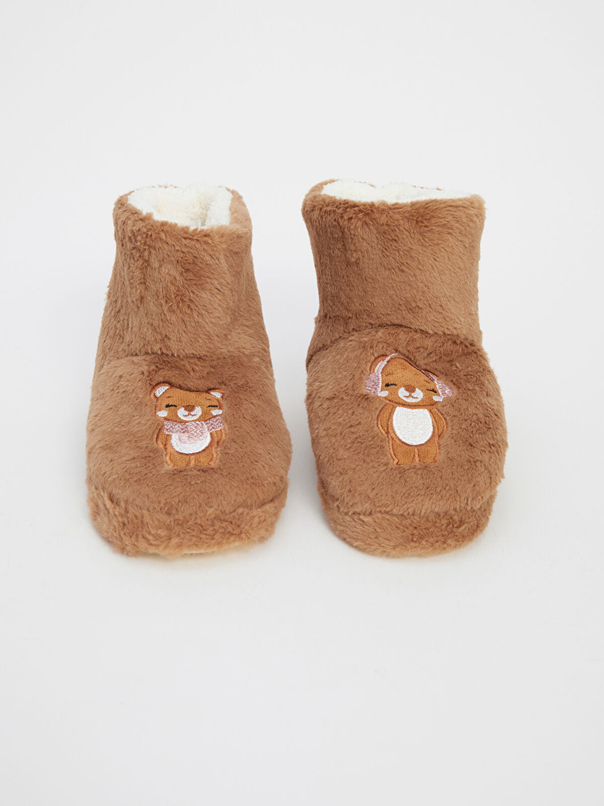 Embellished Velour Girls' Kids House Slipper Panduf