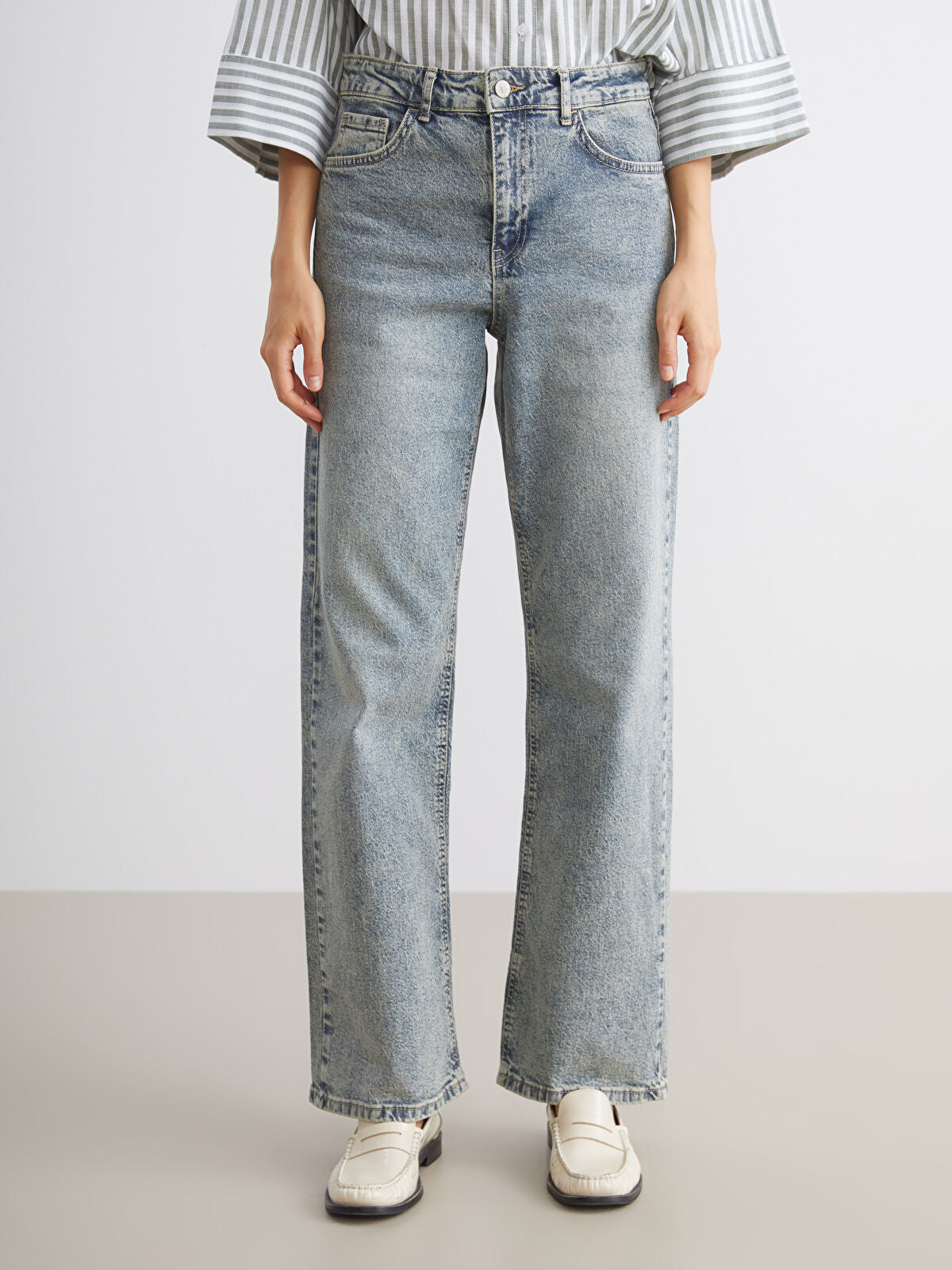 Straight Fit Women's Jean Pantalon