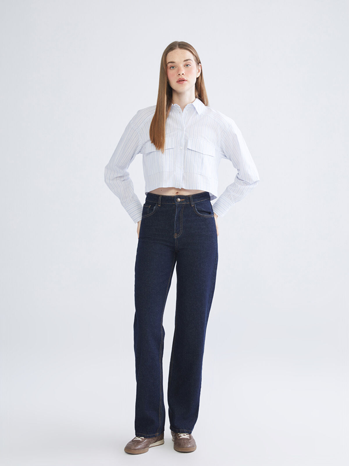 Straight Fit Women's Jeans Pants