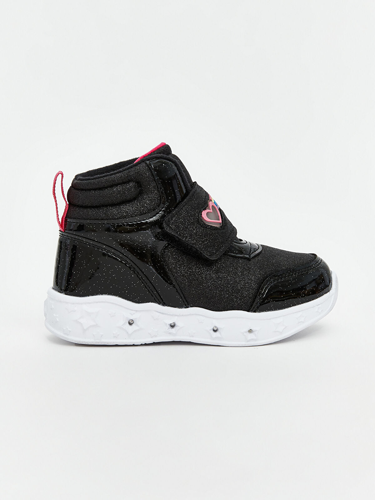 Striped Light-Up Girls Baby Boot