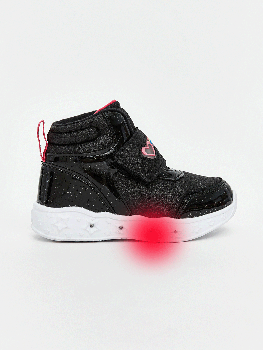 Striped Light-Up Girls Baby Boot